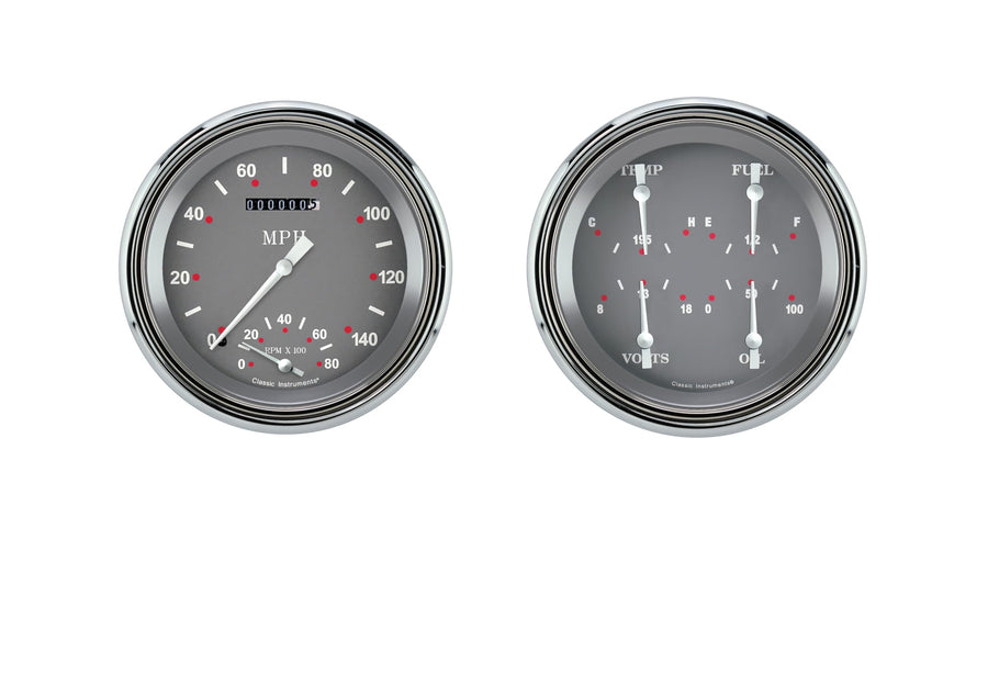 Classic Instruments Sg-Ser CT47SG62-LS Direct Fit Gauge Package LS Swap Speedometer with Built in Tach and Quad Gauge Fits 1947-1953 Chevy Truck