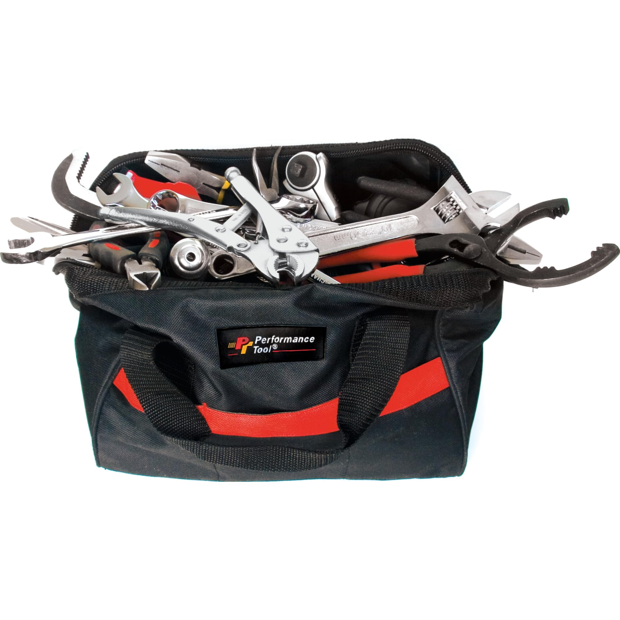 W88985 Performance Tool Heavy Duty Tool Pouch with 3 Pockets - 600 Denier Fabric and Reinforced Bottom for Maximum Durability and Easy Access