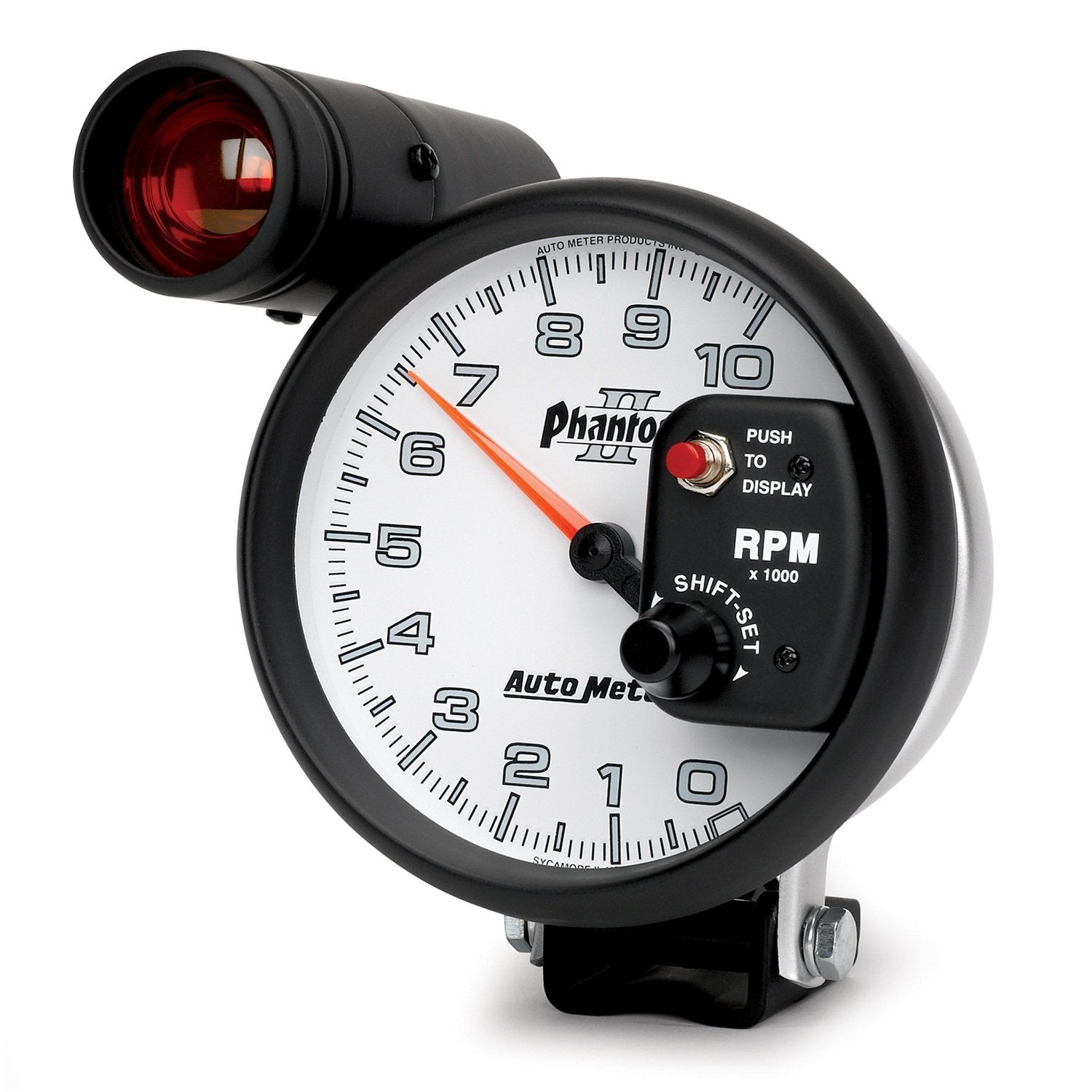 Auto Meter Phantom II 5" 10000 RPM Shift-Lite Tachometer 7599