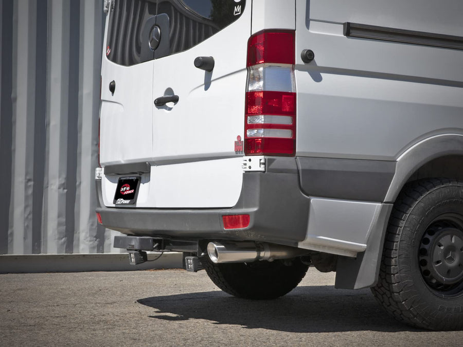 aFe Power 2-1/2 IN Vulcan Series 304 Stainless Steel Cat-Back Exhaust System w/Polish Tip Fit Mercedes-Benz Sprinter 14-18 2.1/3.0L (td) 49-36502-P
