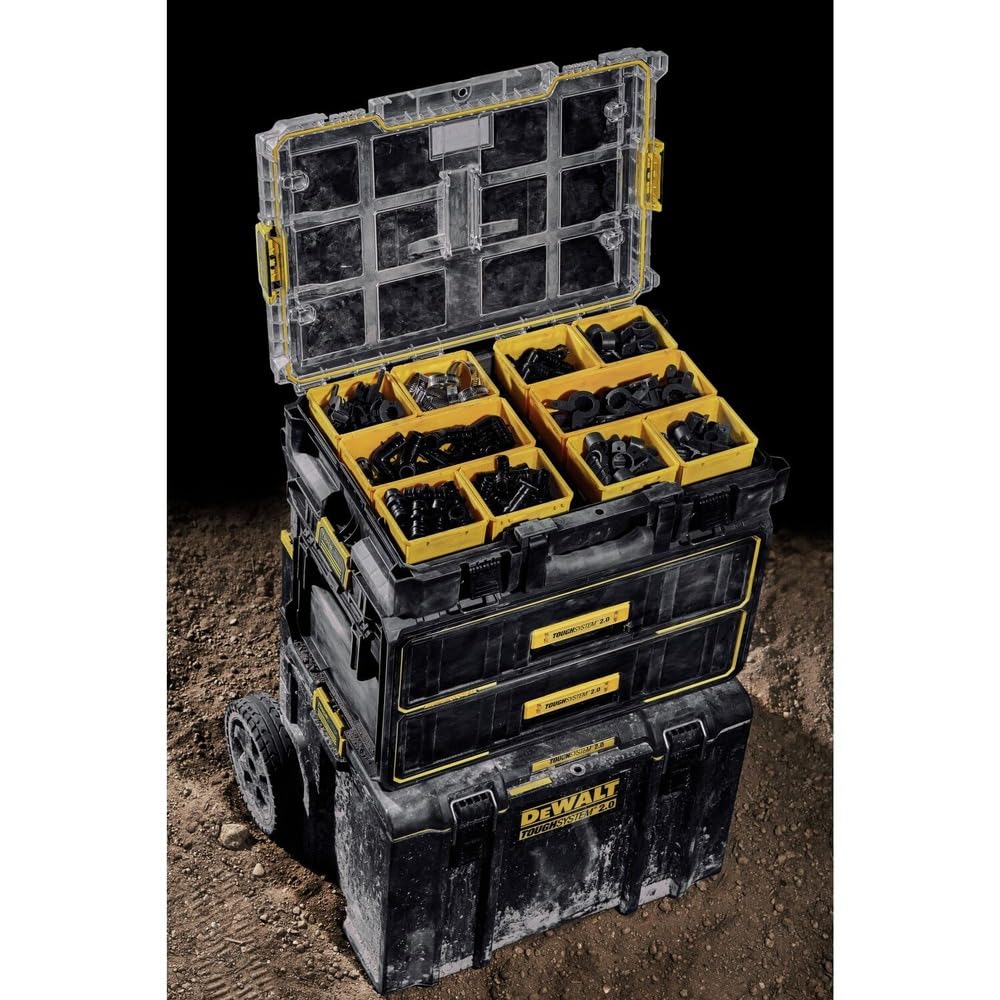 DEWALT Tool Organizer ToughSystem, 2.0 Full-Size, 10 Compartments (DWST08040)