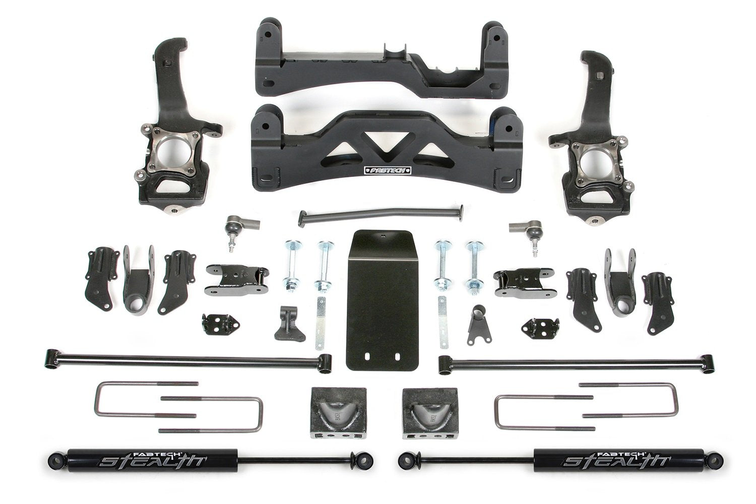 Fabtech Basic Lift System K2114M w/Shocks w/Stealth Monotube Shocks 6 in. Lift