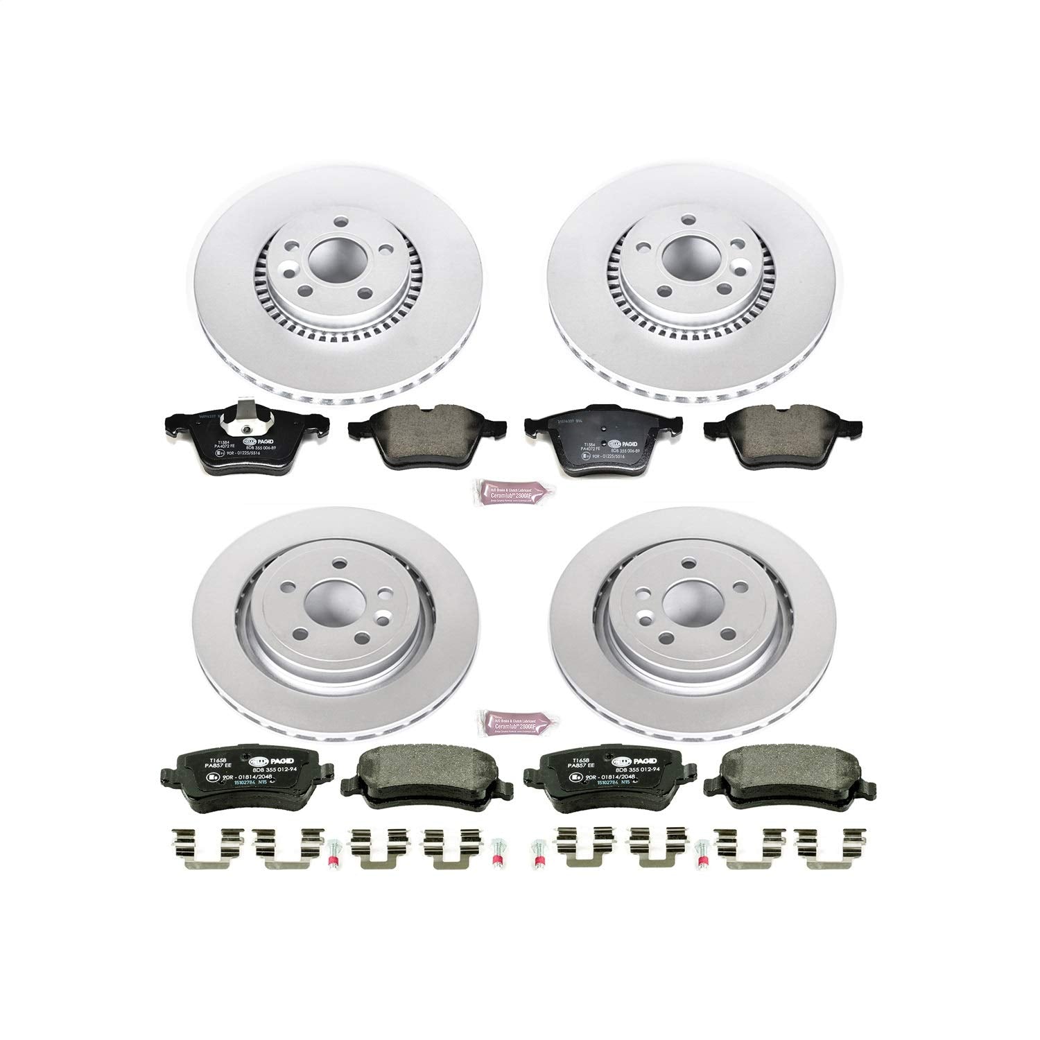 Euro-Stop Brake Kit Power Stop ESK5614 For Volvo S60 2011-2014, Volvo S80 2007-2014 [Model Specific]