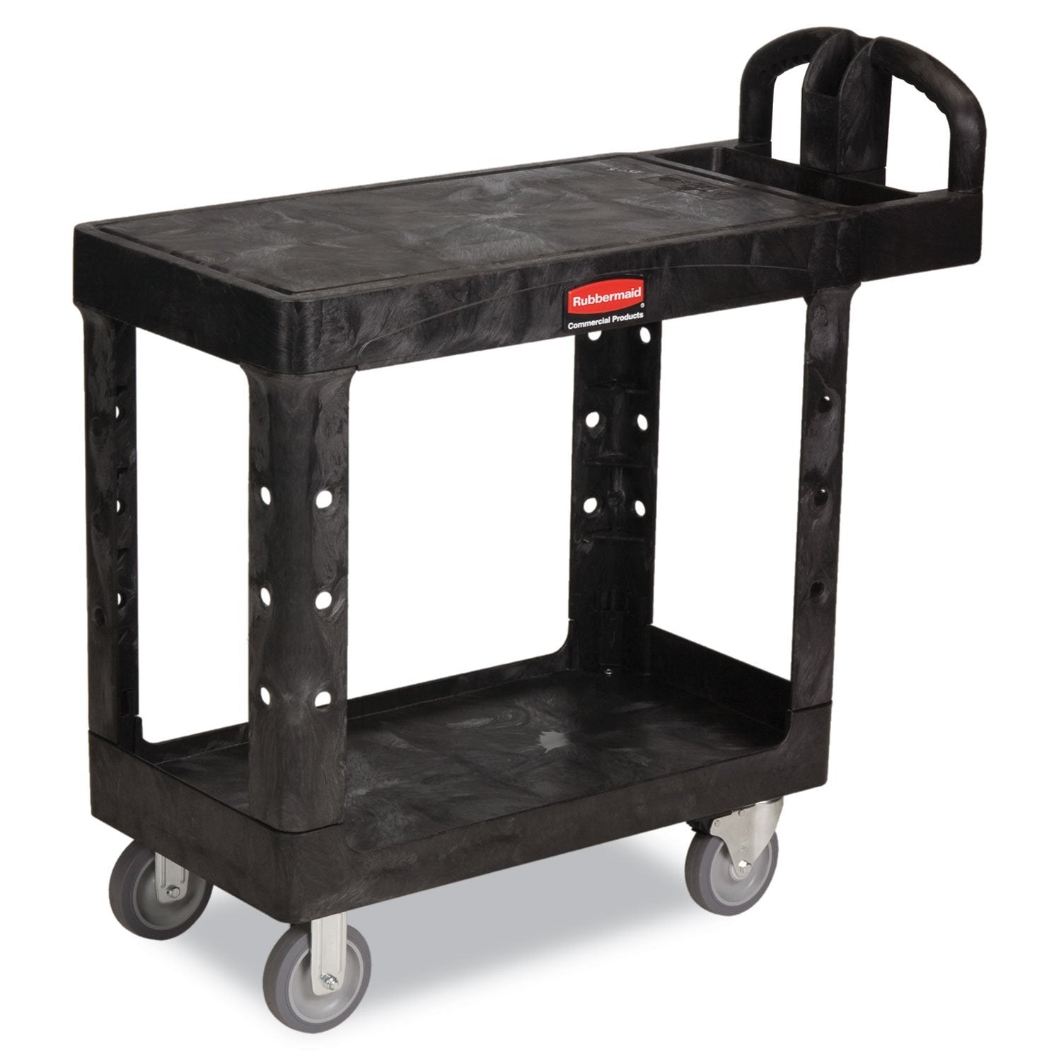 Rubbermaid RCP450500BK - Commercial HD Flat Shelf Utility Cart