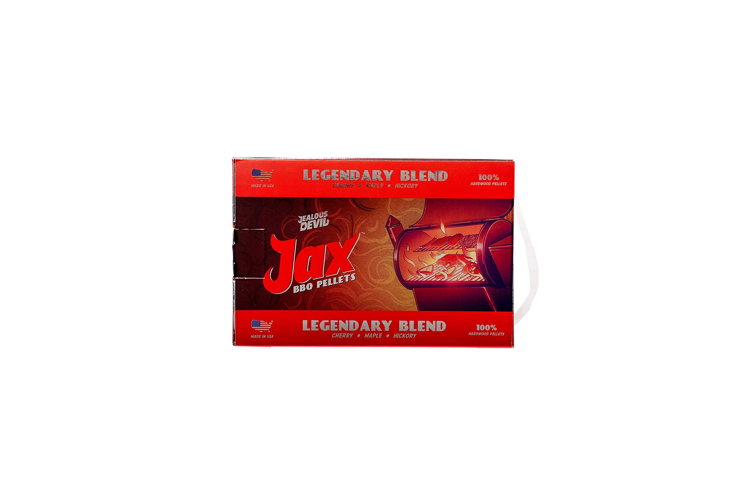 Jax Jealous Devil Legendary Blend BBQ Pellets, 20 lbs, Box
