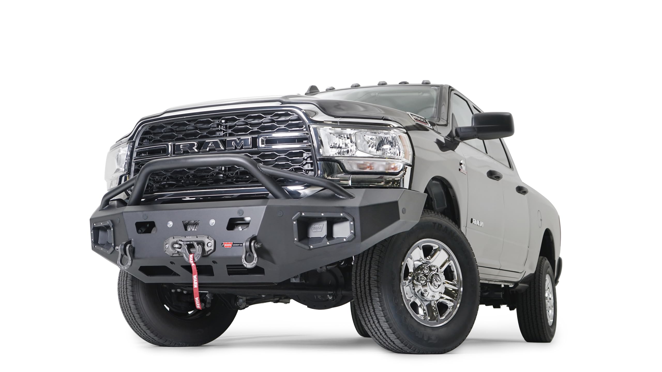 Ascent HD WARN 107003 Front Bumper with Baja Grille Guard, Fits: Dodge Ram 2500/3500/4500/5500 (2020-2021)