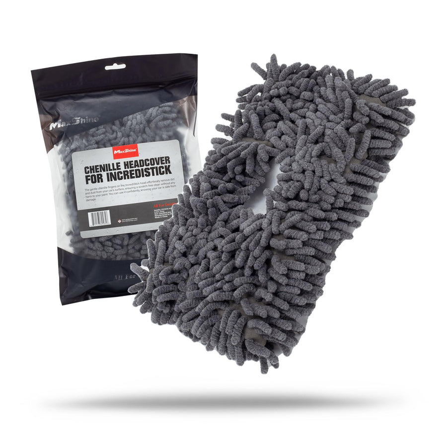 Maxshine Microfiber Chenille Replaceable Head Cover for Premium IncrediStick – Scratch-Free Cleaning for Tight Areas, Wheels & Intricate Surfaces – Car Detailing Accessory