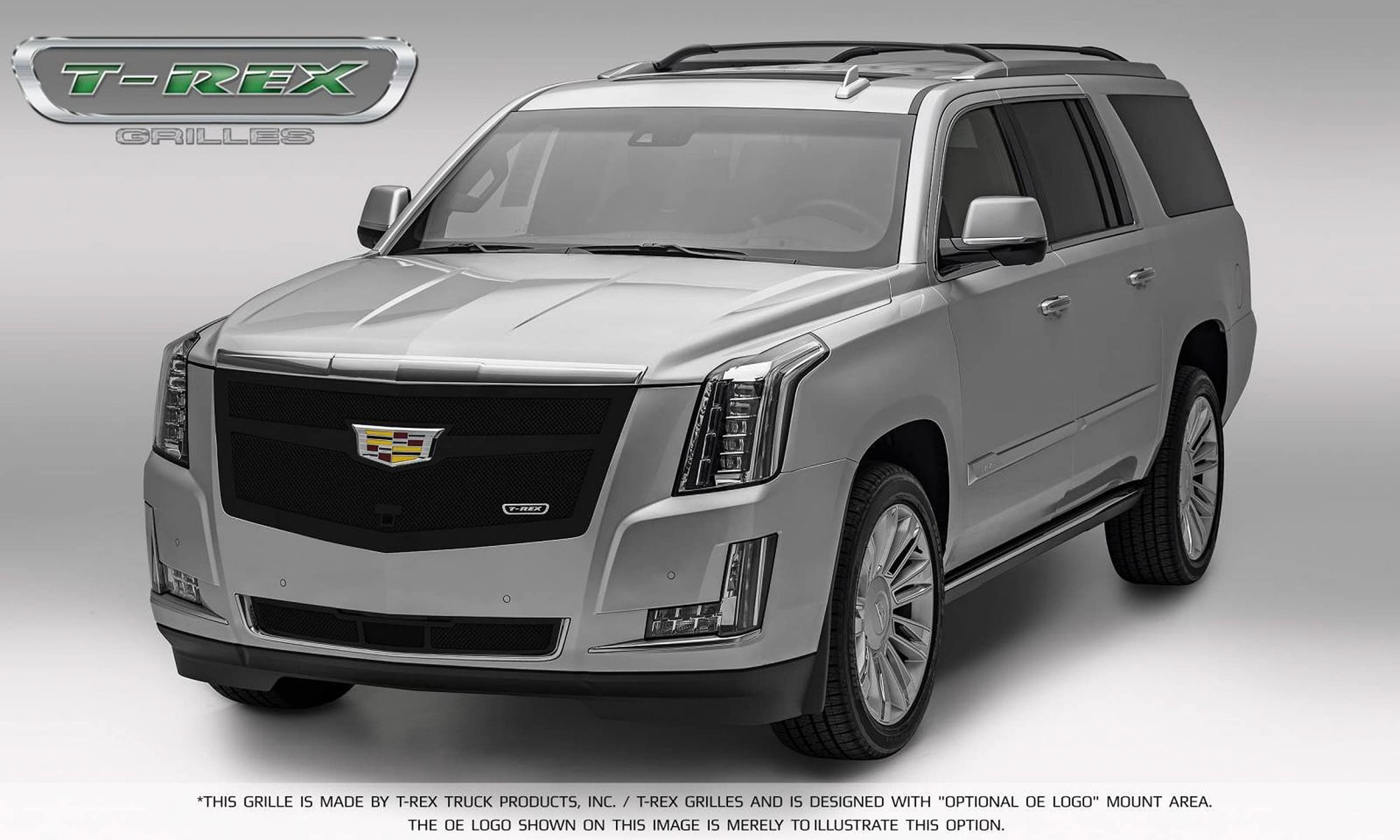 2015 Escalade T-Rex Grilles Upper Class Bumper Grille, Black, 1 Pc, Replacement - PN #52183
