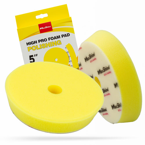 5.2" Maxshine Universal High Foam Polishing Pad with Center Hole – Removes Heavy Swirl Marks, Scratches & Oxidation – Professional Foam Pad for Car Detailing & Paint Correction