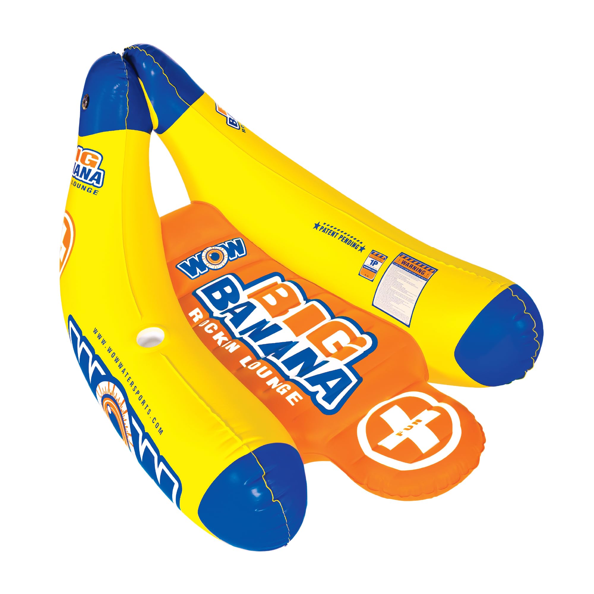 Big Banana WOW Sports - Rockin Lounge - Floating Pool Chair - Inflatable Pool Float - Pool Lounge