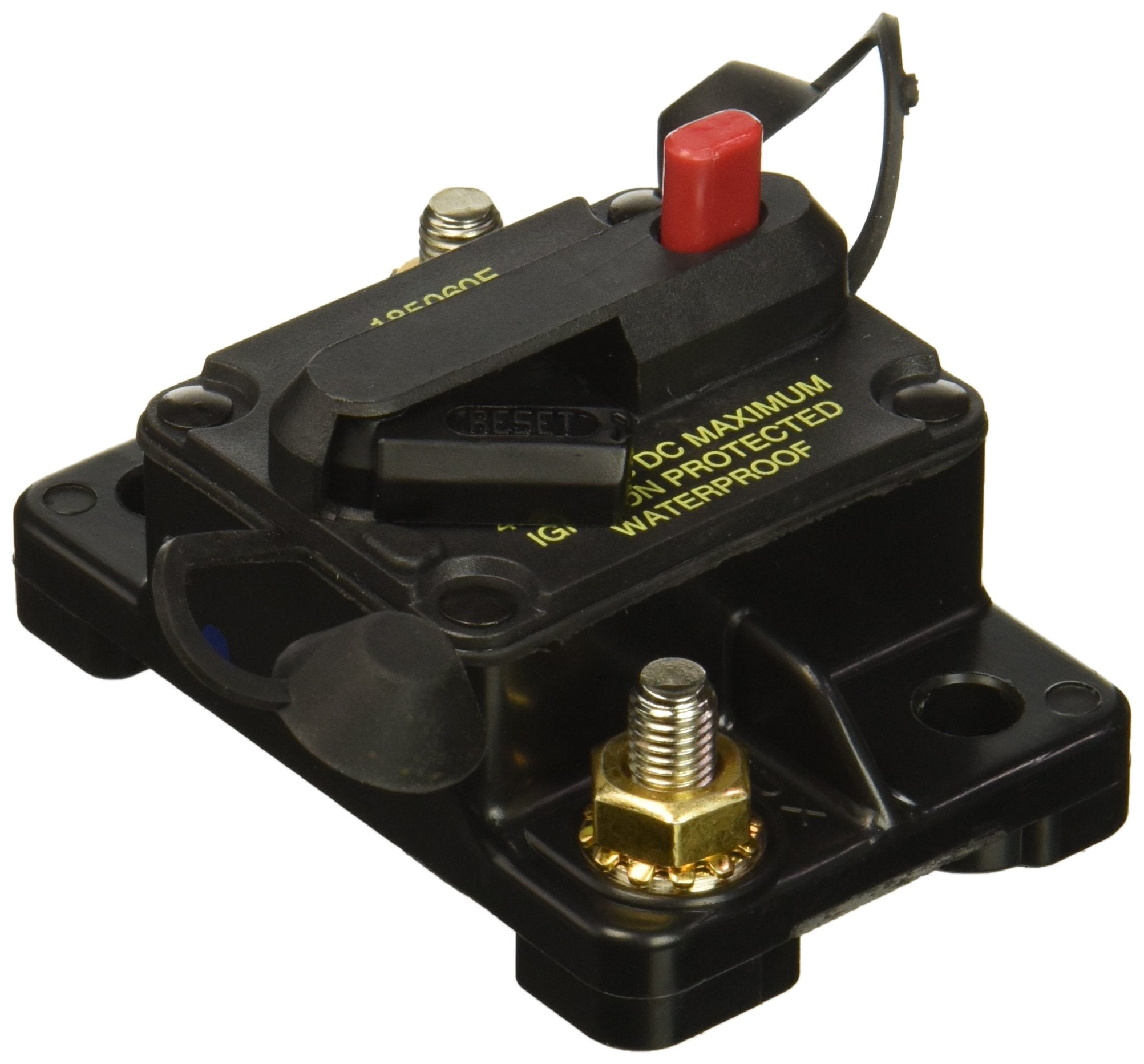 Waterproof Bussmann CB185-60 High Amp Flush Mount Type III (3) Circuit Breaker (60 Amp), 1 Pack