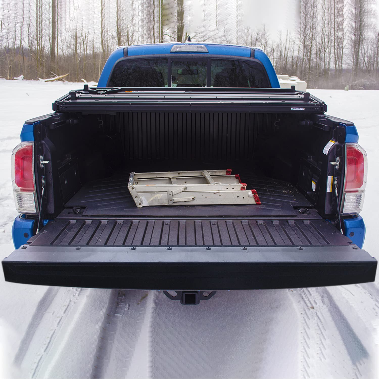 Tailgate Spec-D Tuning Black Molding Cap Protector Spoiler Cover Compatible with 2016-2018 Toyota Tacoma