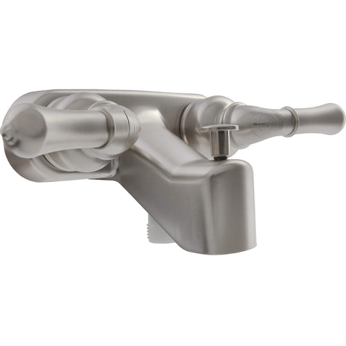 Dura Faucet RV Tub, Shower Faucet Valve Diverter DF-SA110C-SN with Classical Handles (Brushed Satin Nickel)