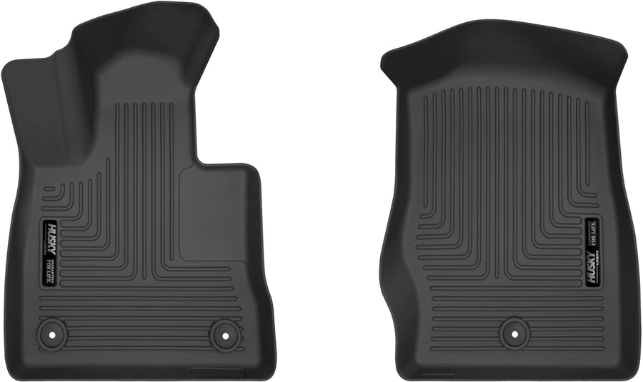 Weatherbeater Husky Liners Floor Mats | Fits 2020-2026 Ford Explorer | Front Row, 2-pc Black - 18681