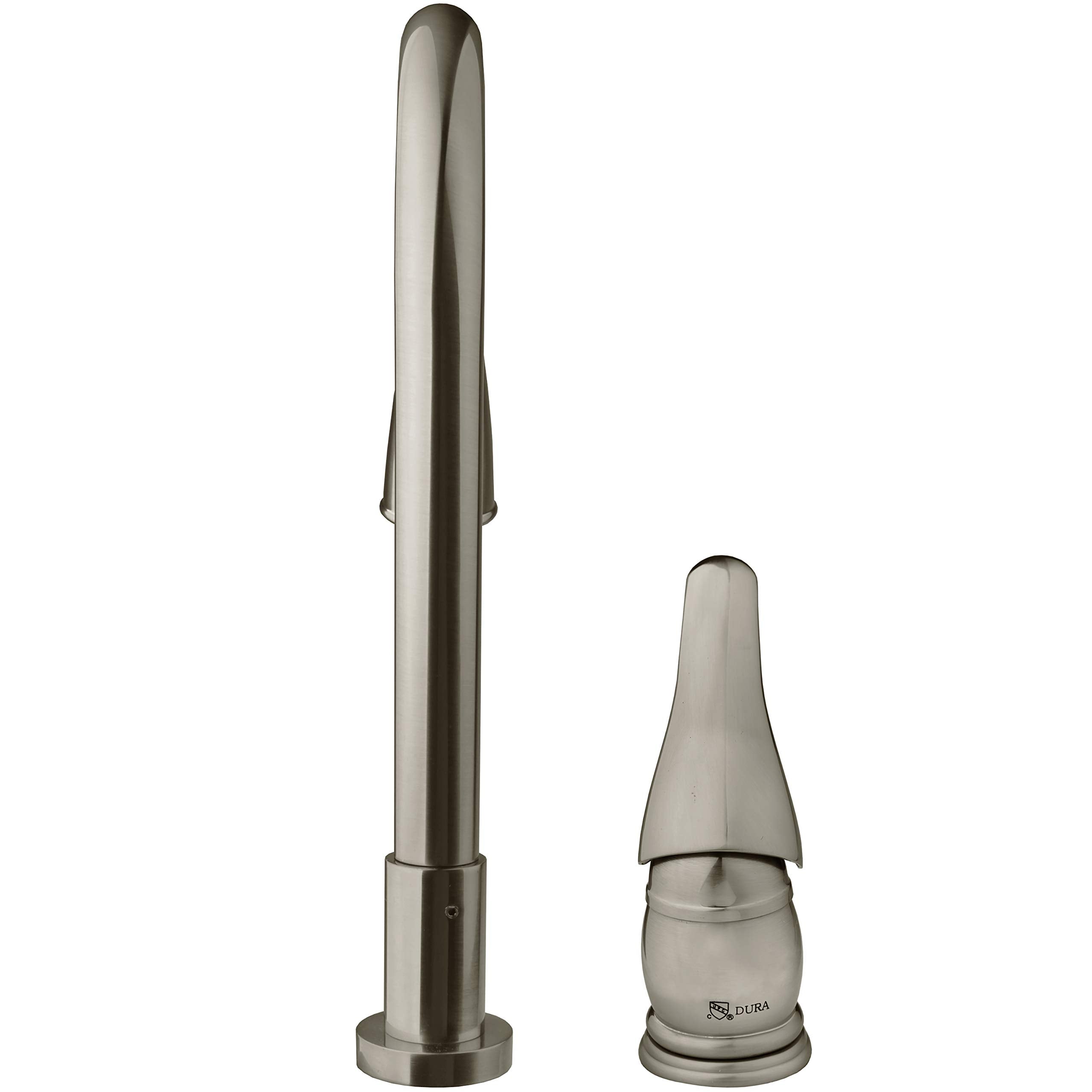 Dura Faucet RV DF-NMK503-SN Pull-Down Kitchen Sink Faucet with Side Lever (Brushed Satin Nickel)
