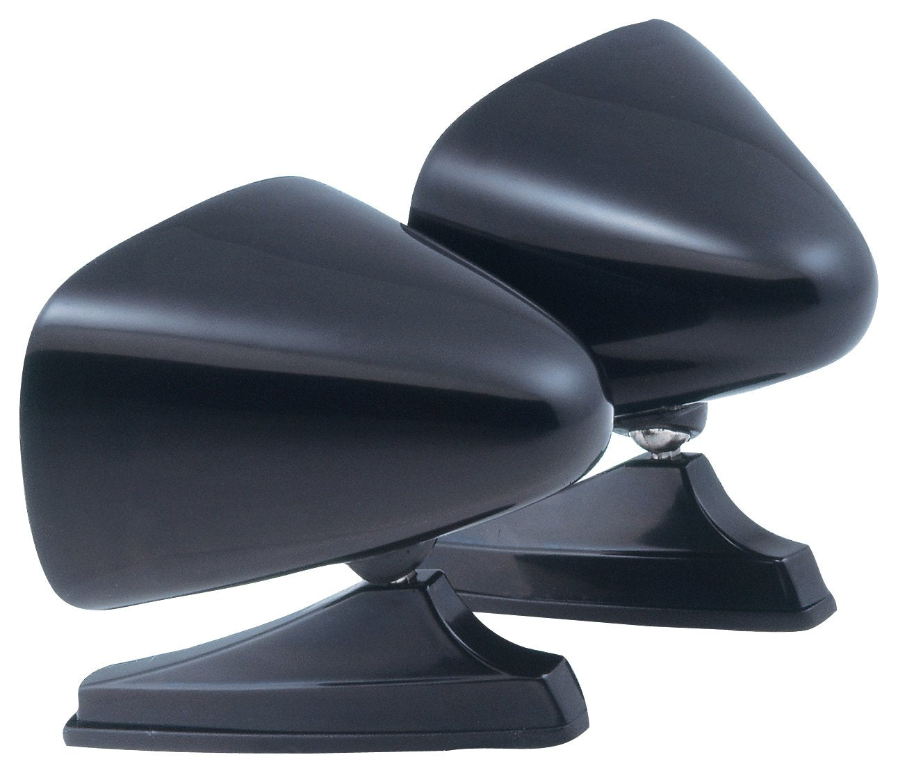 K Source Dual Sport Mirror Universal Twin Pack – Driver & Passenger Side, 5 7/8" x 3 7/8", Black Finish, Easy Install, For Most Cars, Vans, SUVs & Trucks