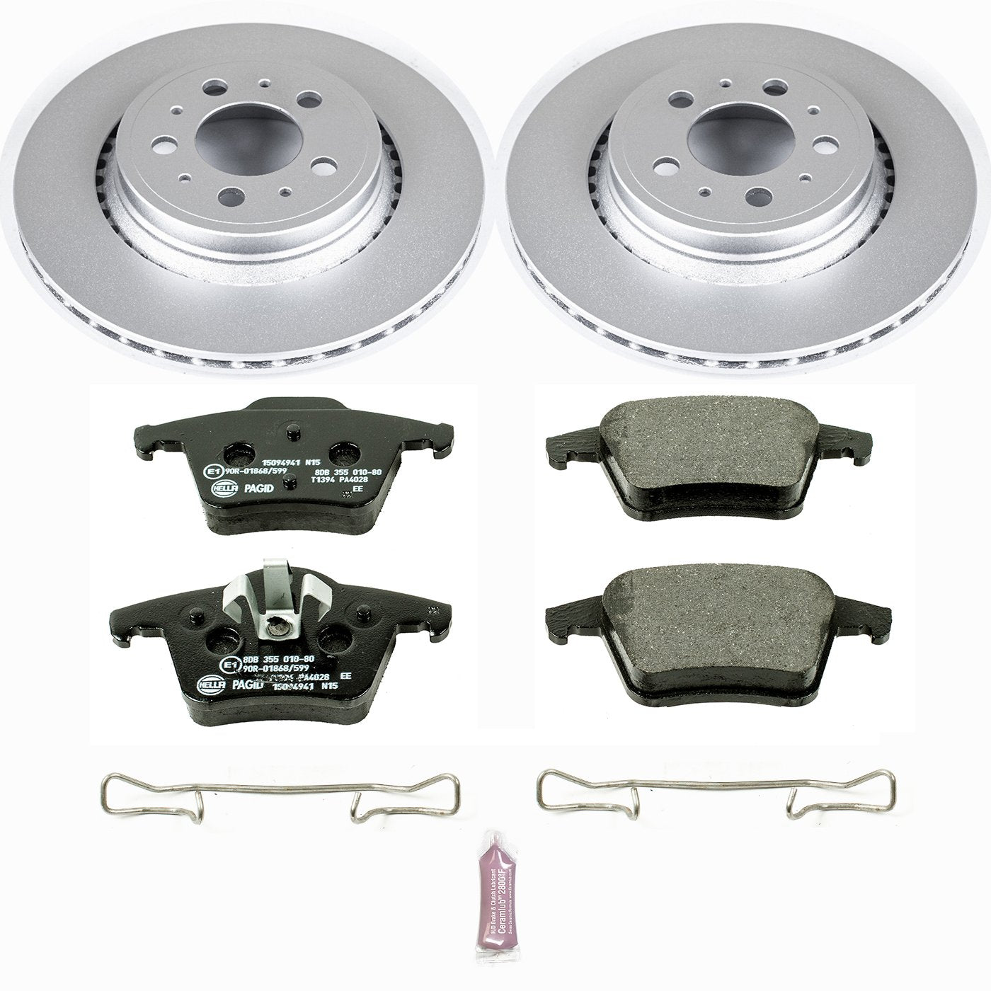 Power Stop ESK3039 Euro-Stop Rear Brake Kit For Volvo XC90 2003-2014 [Model Specific]