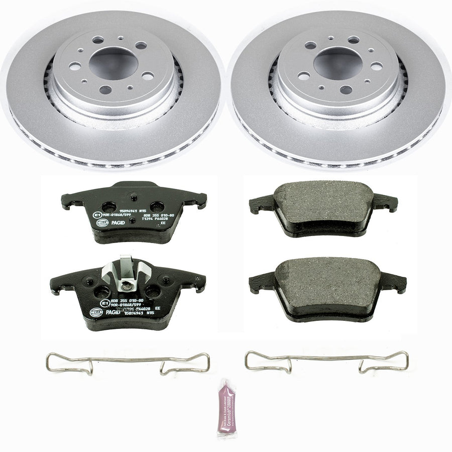 Power Stop ESK3039 Euro-Stop Rear Brake Kit For Volvo XC90 2003-2014 [Model Specific]