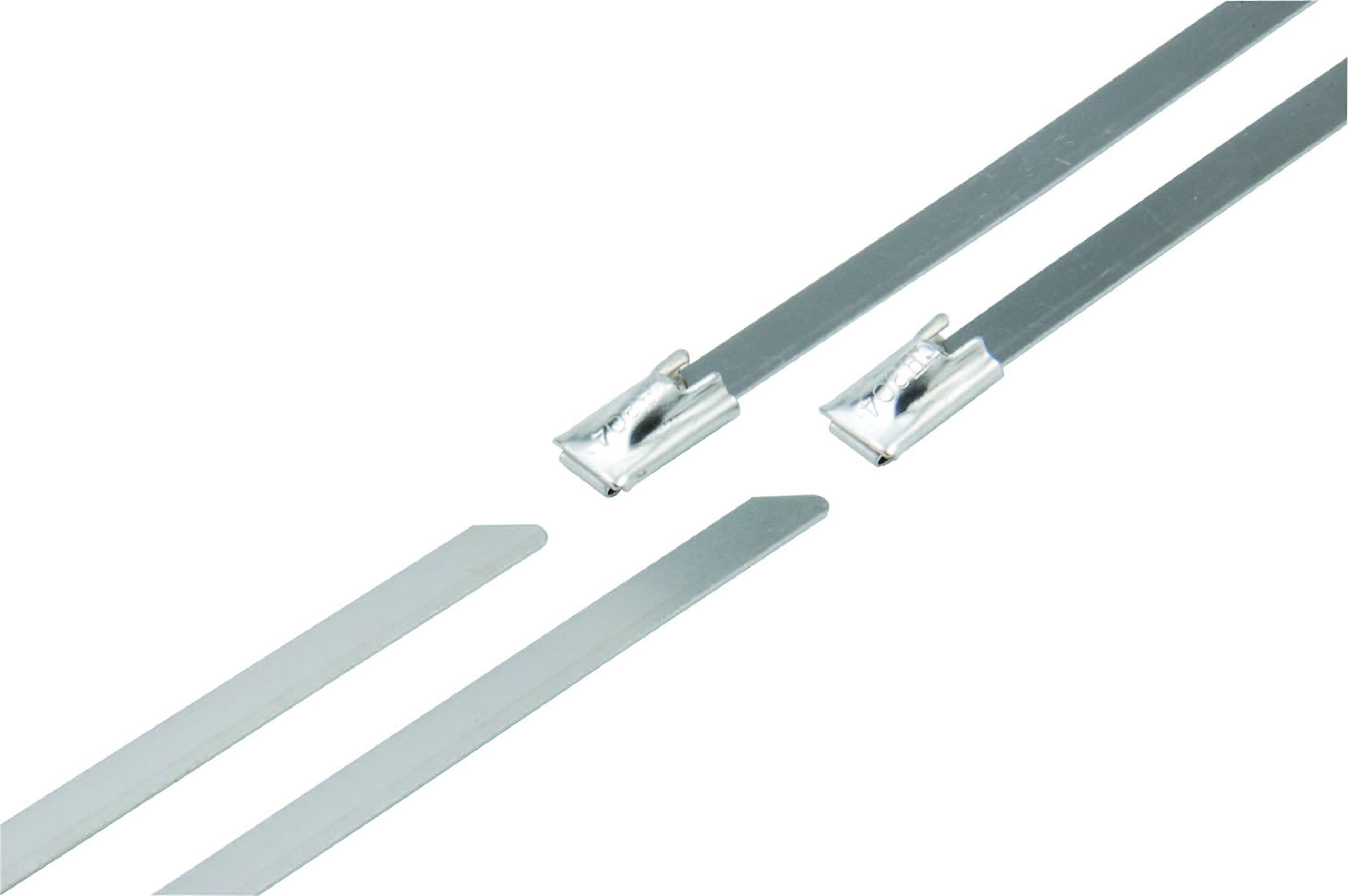8" Stainless Steel Locking Ties Design Engineering (Pack of 8)