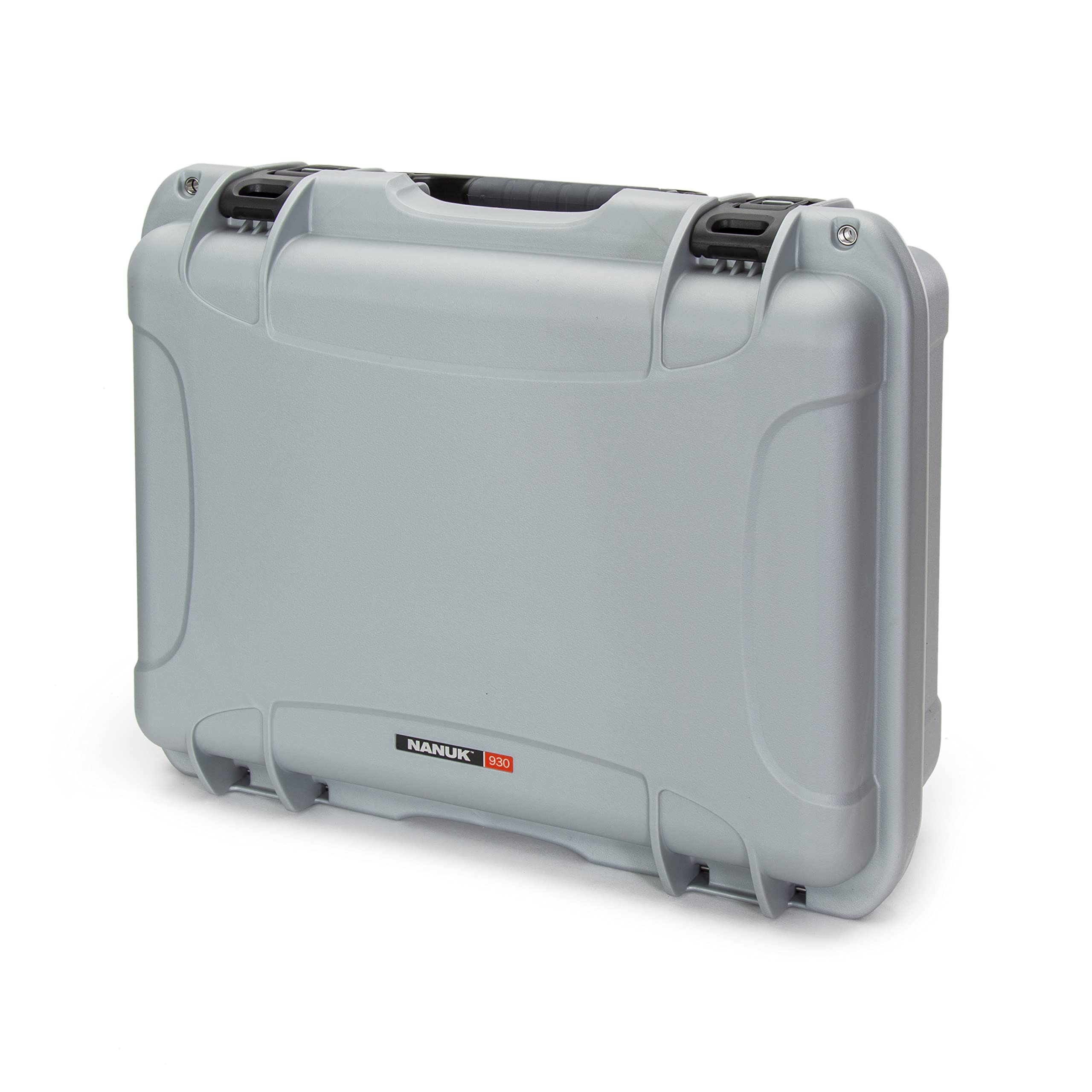 Waterproof Nanuk 930 Hard Case with Lid Organizer and Padded Divider - Silver