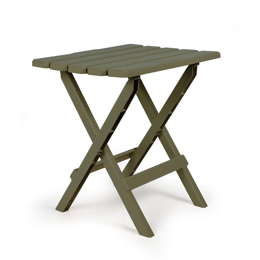 Large Camco Quick-Folding Adirondack Table, Plastic, Sage
