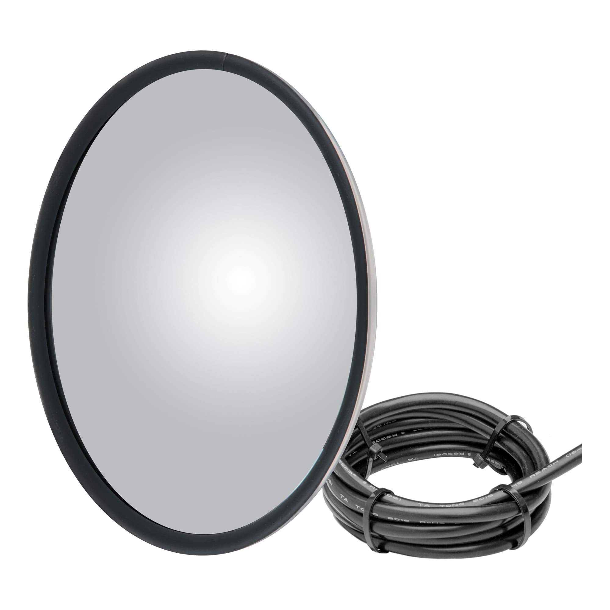 8-1/2-Inch Heated Convex Mirror Head Retrac 609946 with Plastic Ball Stud, Universal Driver or Passenger Side