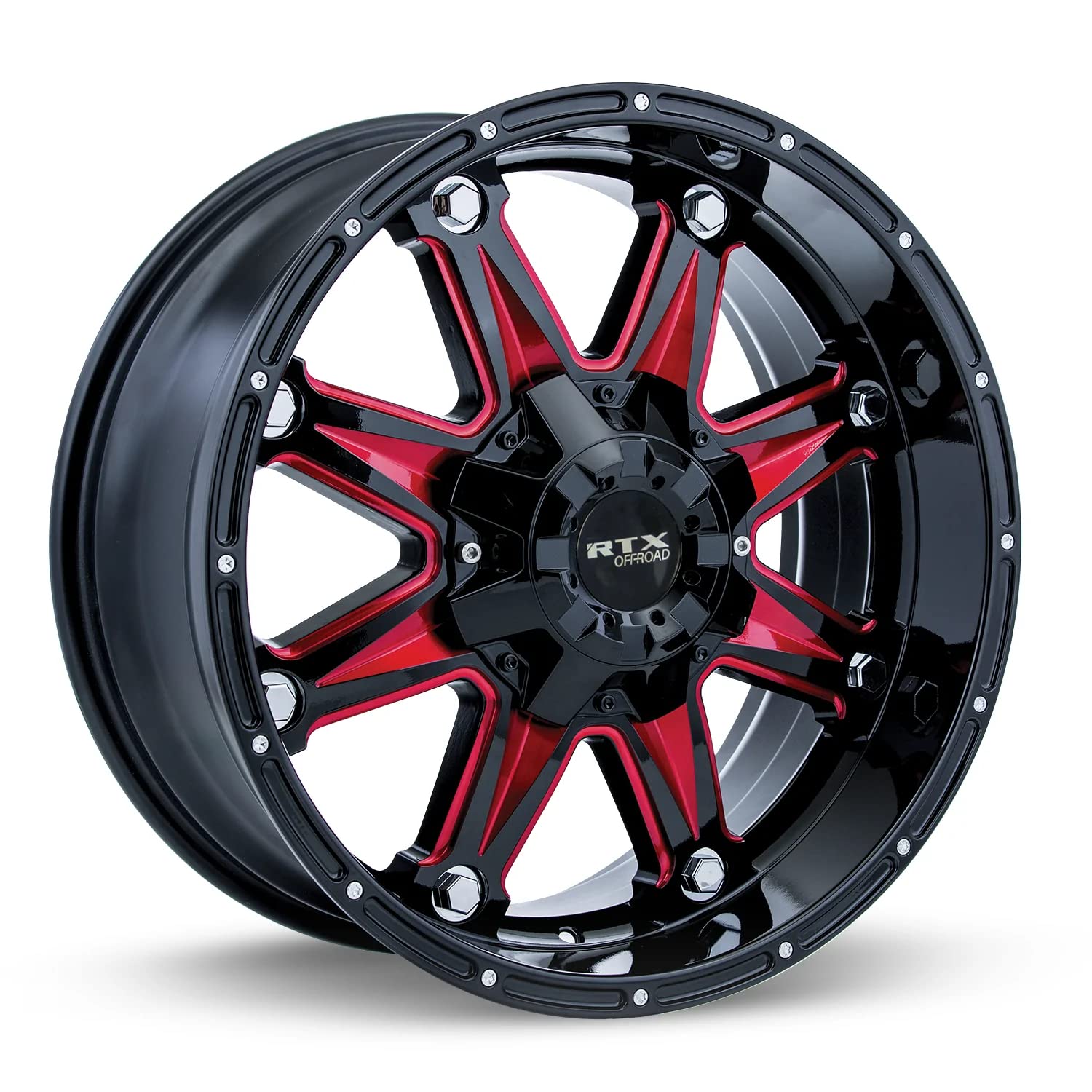 OFFROAD RTX Spine, 18 x 9, 6 x 135/139.7, 10, 87, Black/RED 081996