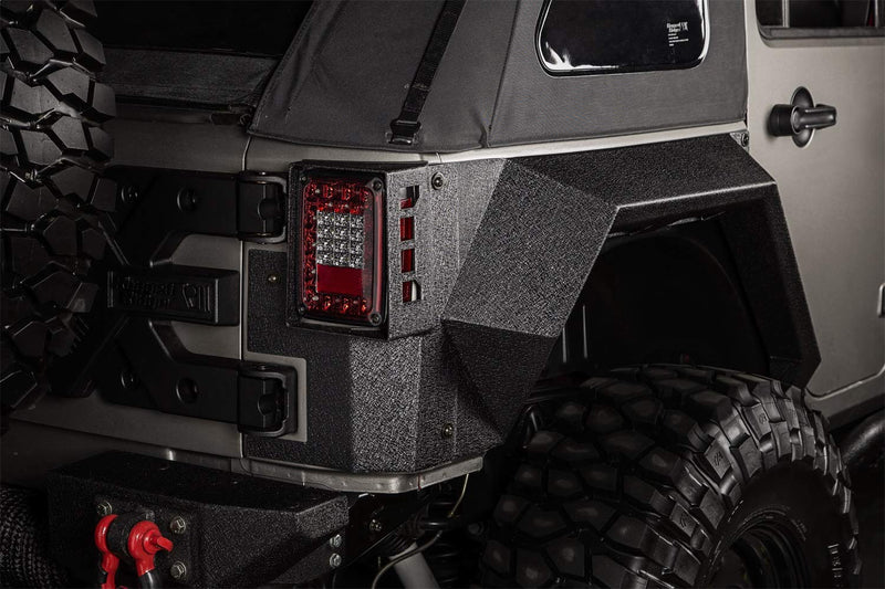 XHD Armor Fender Kit, Rear, Pair | Rugged Ridge | 11615.02 | Fits 2007-2018 Jeep Wrangler JK 4-Door