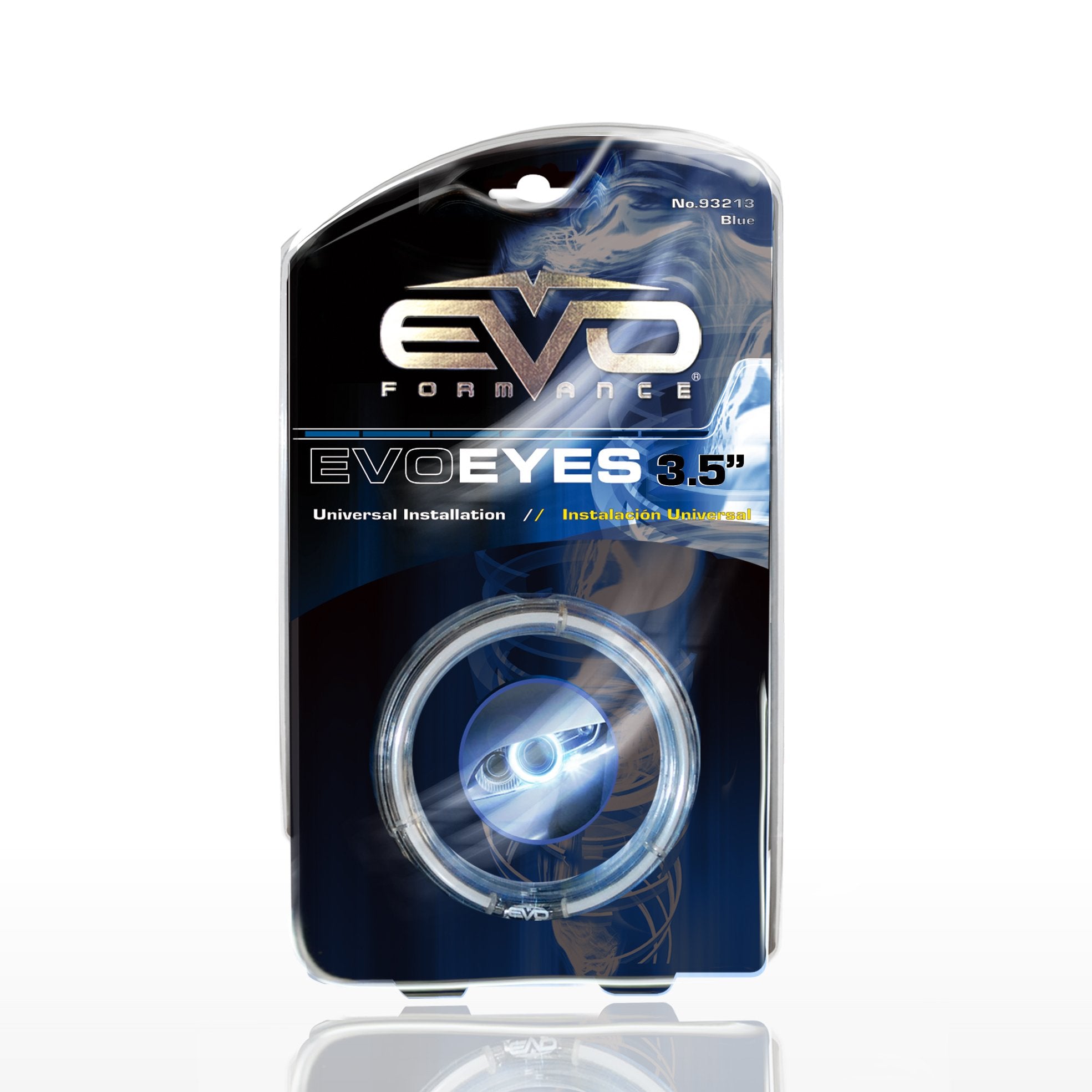 EVO Formance CIPA 93213 EVO Eyes 3.5" (9 cm) Diameter - Universal Fit "Halo" Angel Eyes - Blue