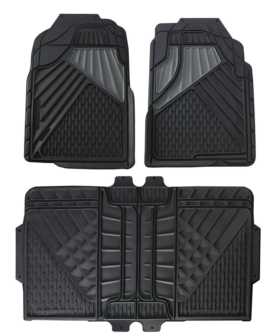 Full Size Go Gear 11179000 Heavy Duty Black Floor Mats (4 Piece Set)