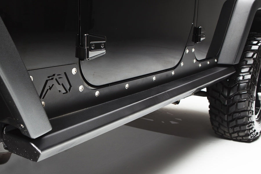 Rocker Slider FAB FOURS JK07-G1250-1 for Jeep Wrangler JK Unlimited