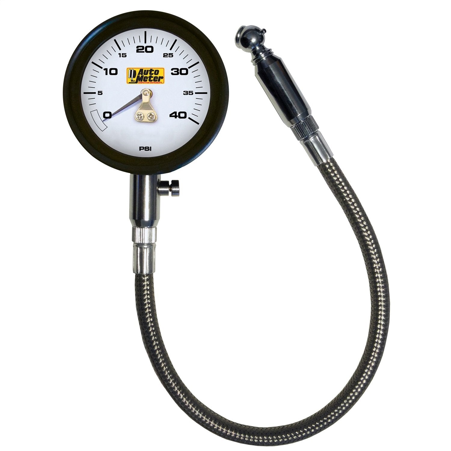 0-40 PSI Auto Meter (2162) Analog Tire Pressure Gauge