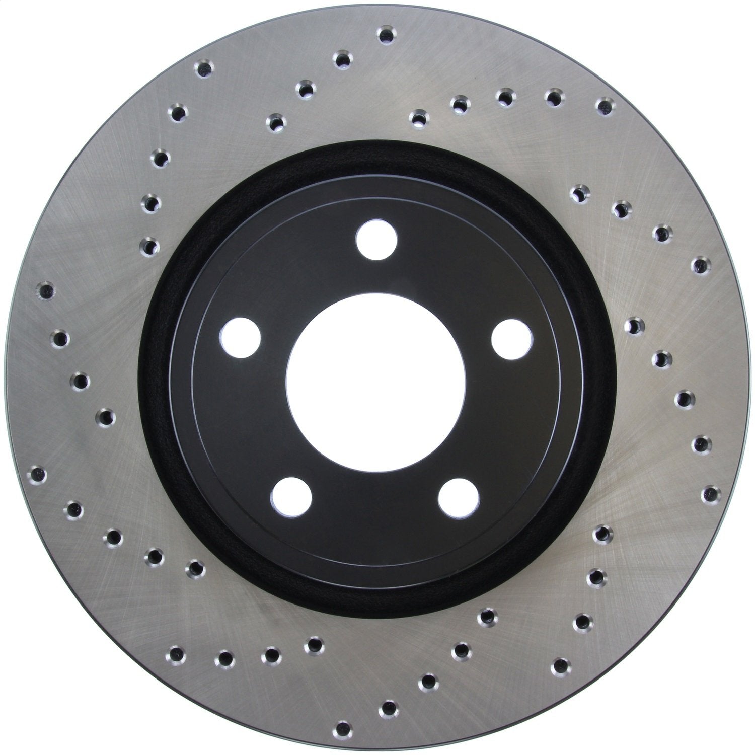 StopTech Sport 128.61112R Cross Drilled Brake Rotor (Front Right), 1 Pack
