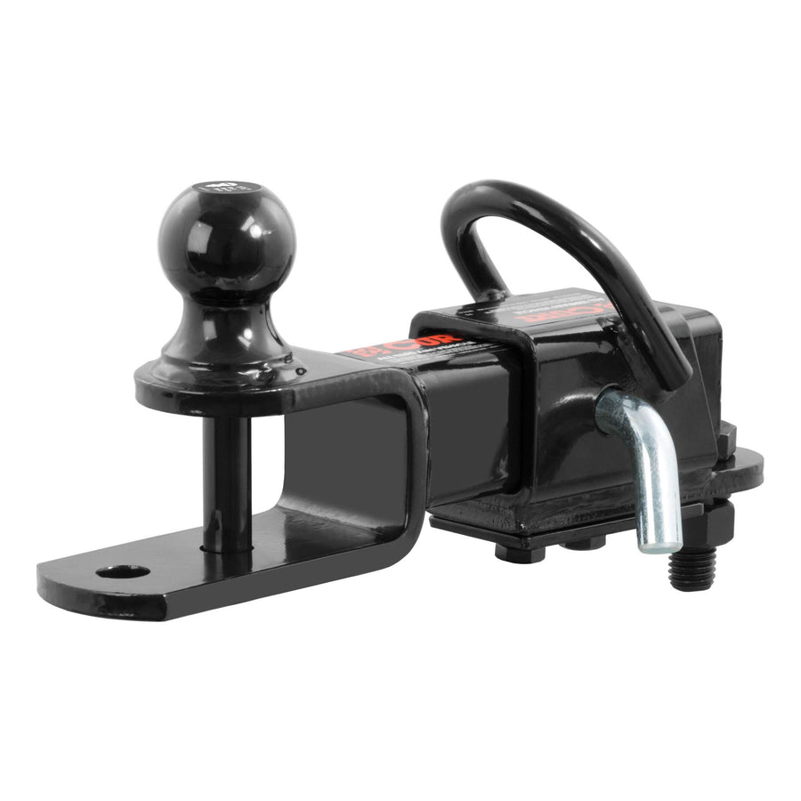 3-in-1 CURT UTV, ATV Trailer Hitch Mount with 2-Inch Receiver Adapter, 1-7/8-Inch Ball, Clevis Pin, 5/8-Inch Hole