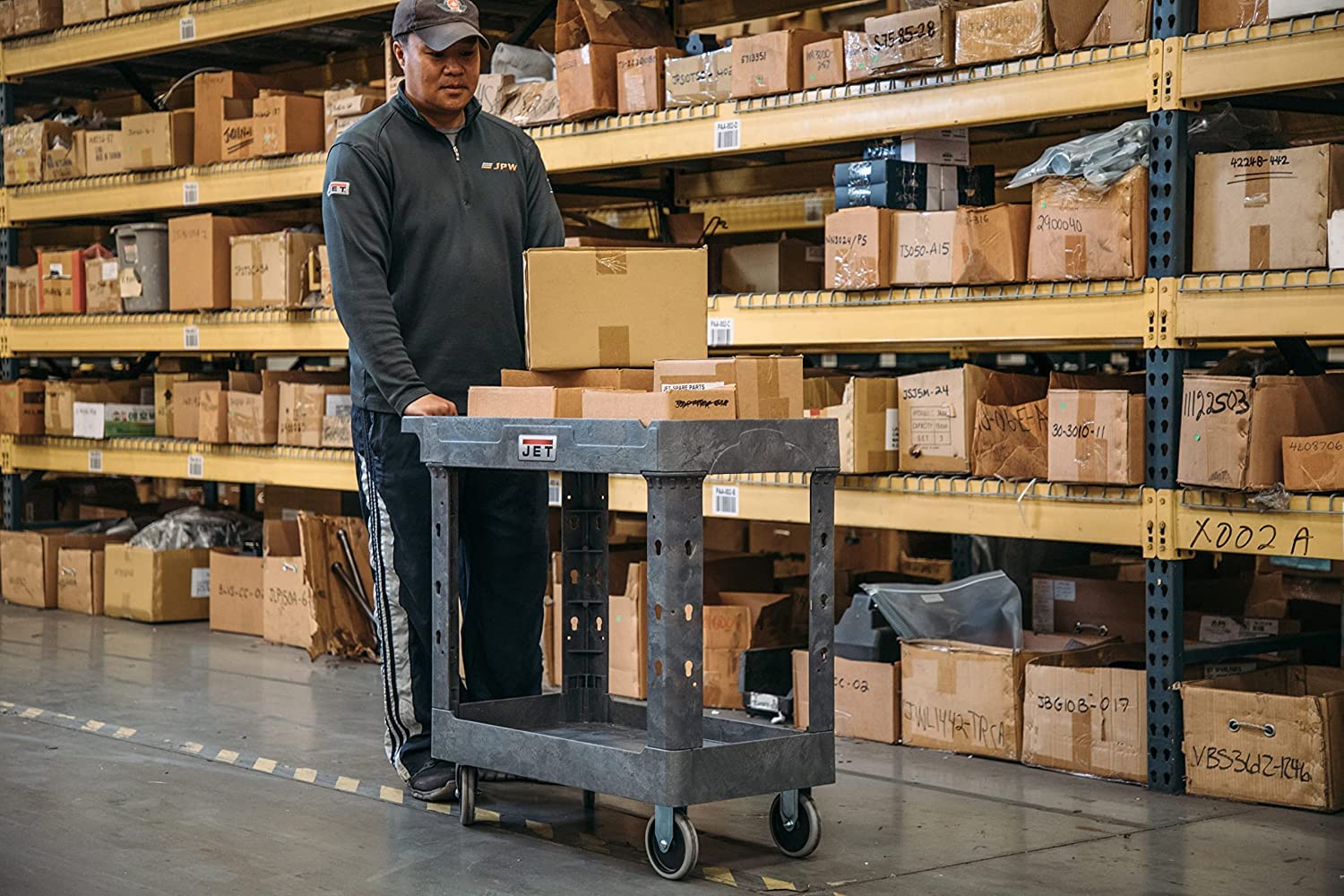 JET Utility Service Cart 34" x 17", 550 Lbs. Capacity (PUC-3417)