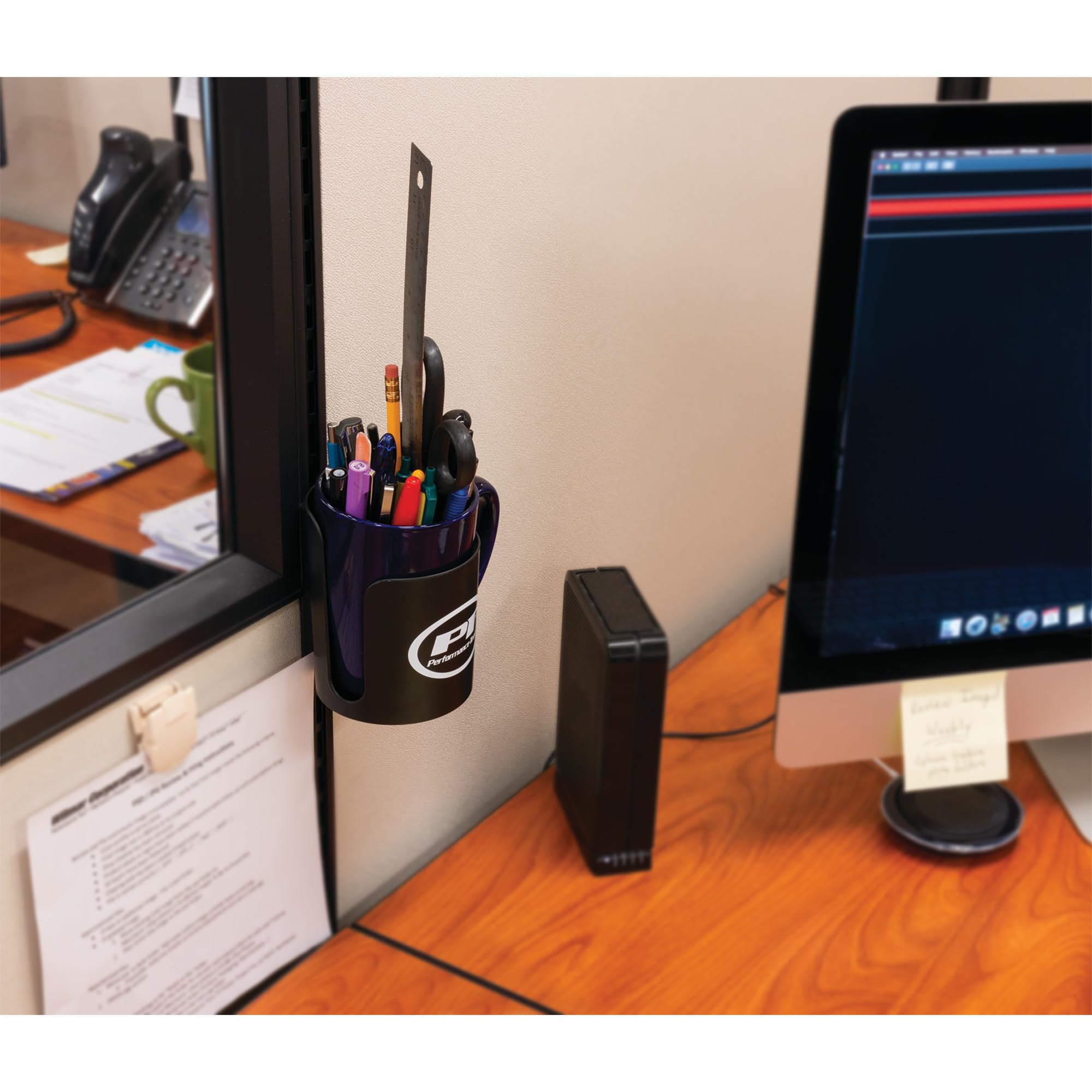 Magnetic Cup Caddy Performance Tool W12525 Black, Organizer Magnet for Bottles, Screwdrivers, Pencils