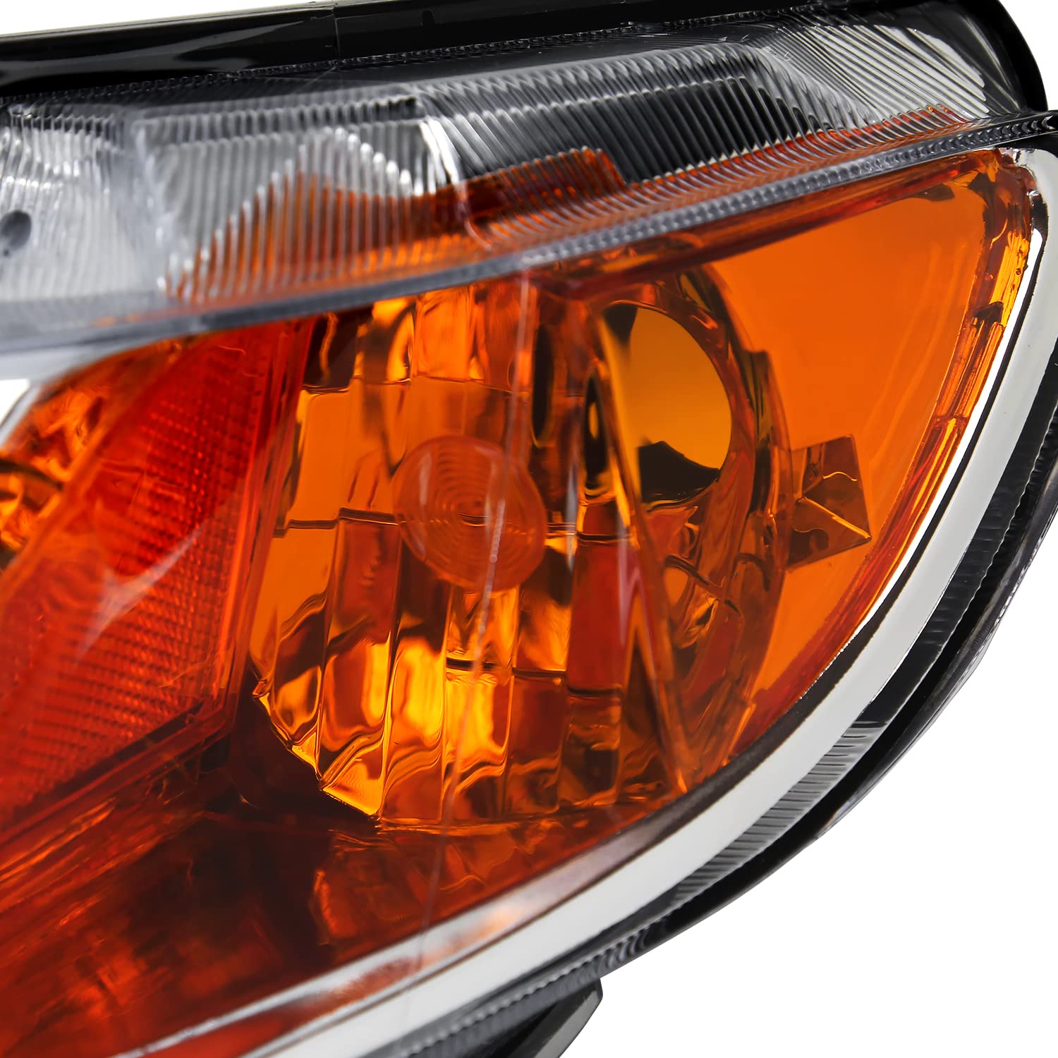 Chrome Headlights SPEC-D TUNING Compatible with 2006-2011 Honda Civic 4Dr Sedan