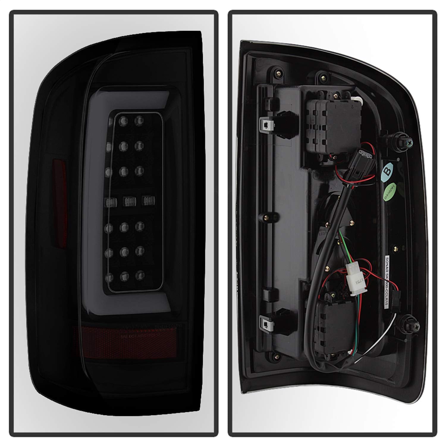 Auto Spyder Led 5085252 Tail Lights (Black/Smoke)