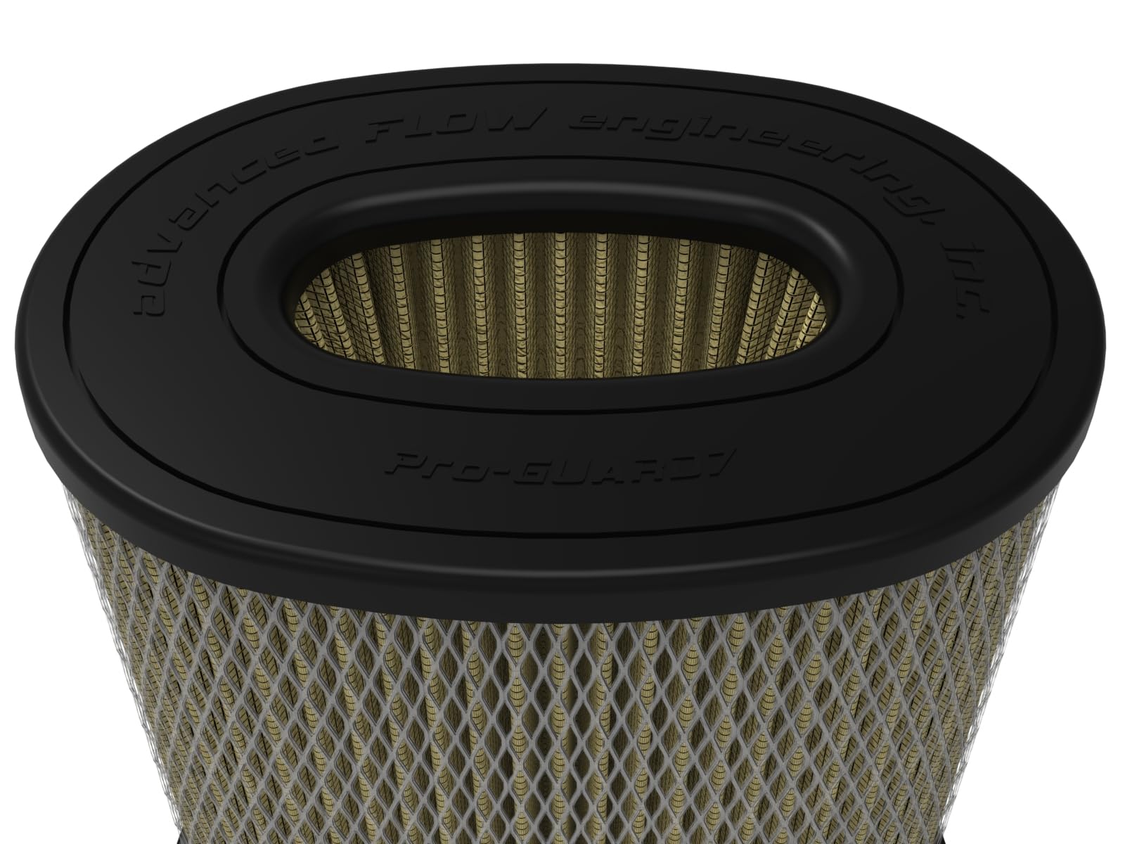 Momentum Intake Replacement Air Filter aFe POWER w/Pro GUARD 7 Oiled Media - 5.50"x3.50" Inlet, 9" Tall - #20-91208G