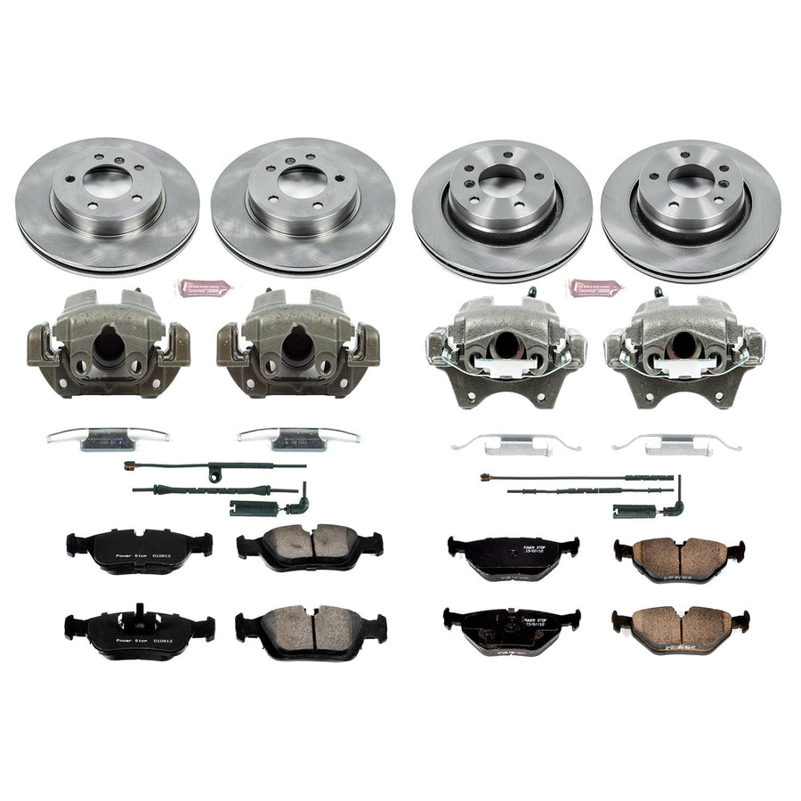 Power Stop KCOE871 1-Click Autospecialty OE Replacement Brake Kit with Calipers For BMW 3, BMW 3, BMW 325Ci, BMW 325i, BMW 3, BMW 328i [Model Specific]