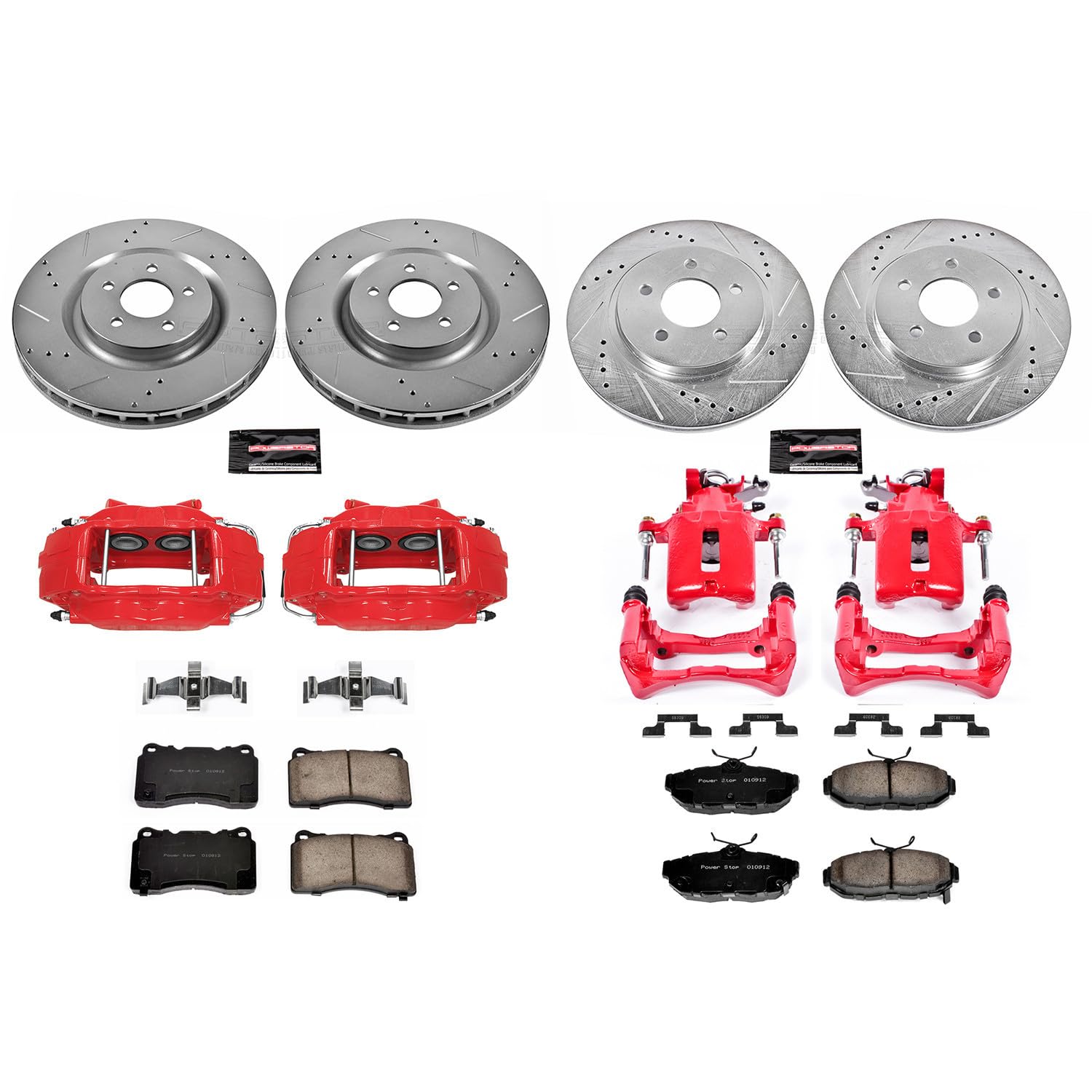 Power Stop Z23 Evolution Sport Brake Kit Front and Rear (with Calipers) For Ford Mustang 2011-2014 [Model Specific]