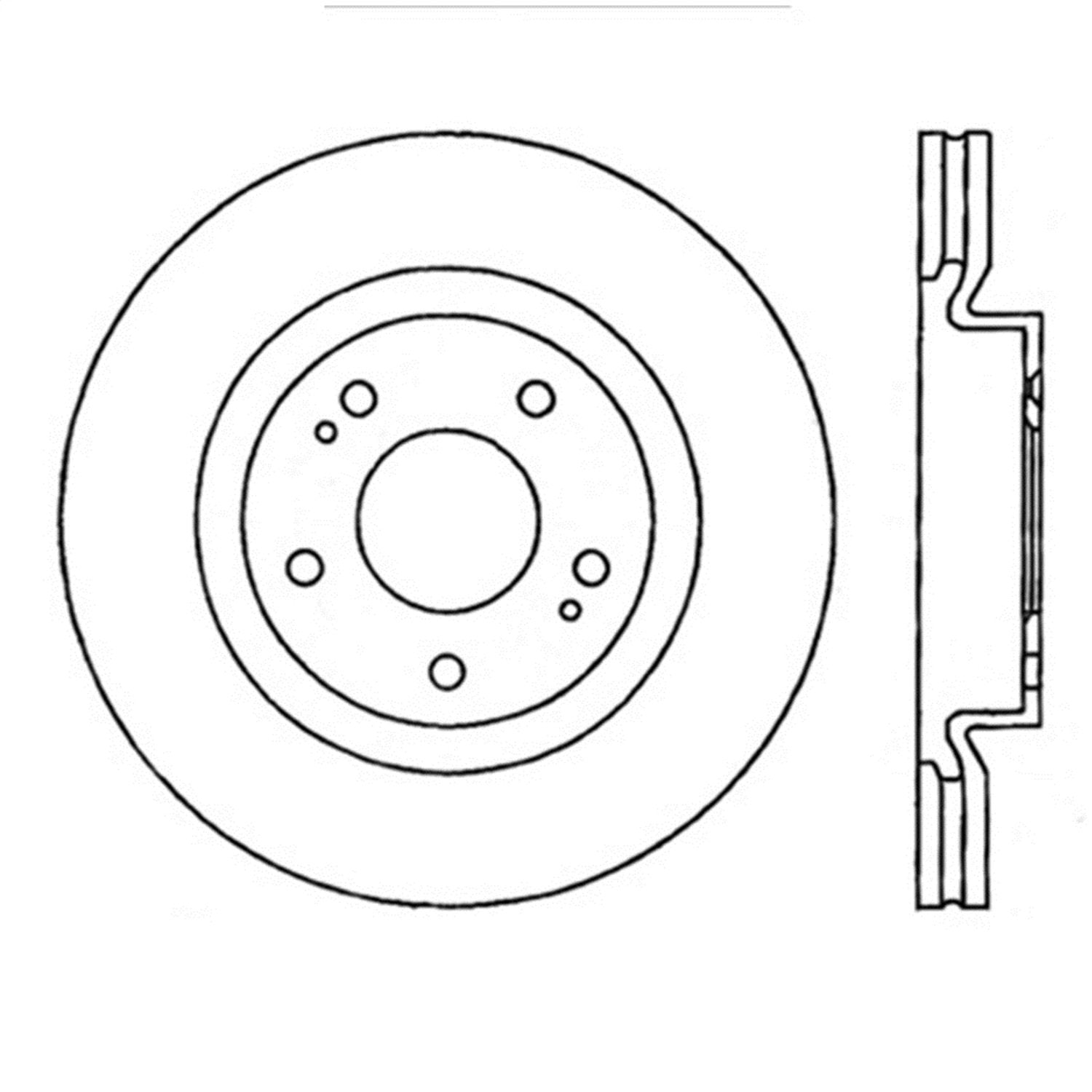 StopTech Centric Parts 126.46076SL Sport Slotted