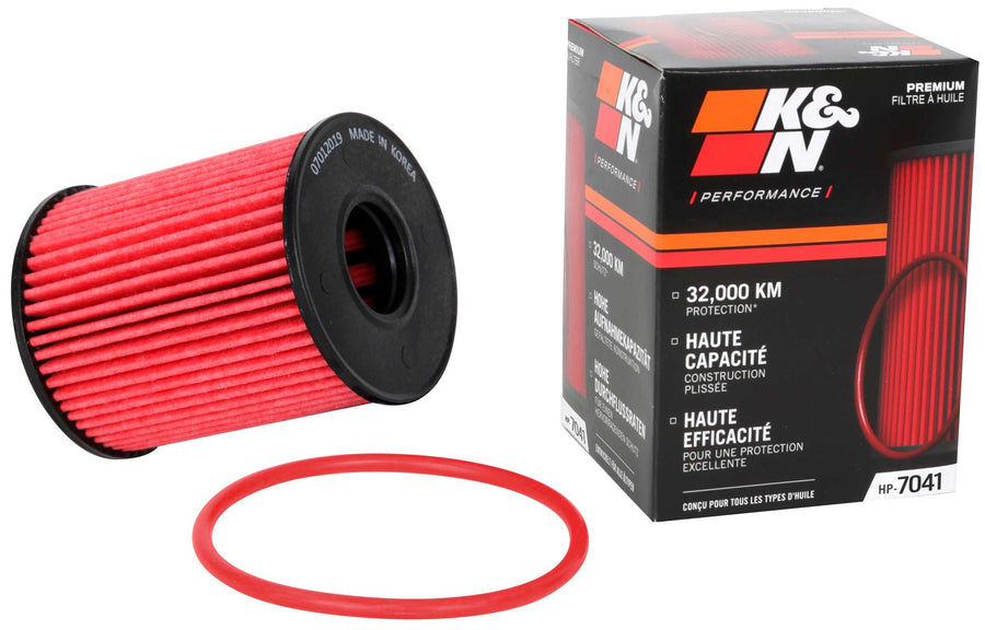 K&N Oil Filter Premium: 20,000 Mile Engine Protection, High Efficiency: Compatible with 2003-2022 Alfa Romeo/Crysler/Dodge/Fiat/Ford/Jeep: (See Product Descriptions for Select Models) HP-7041