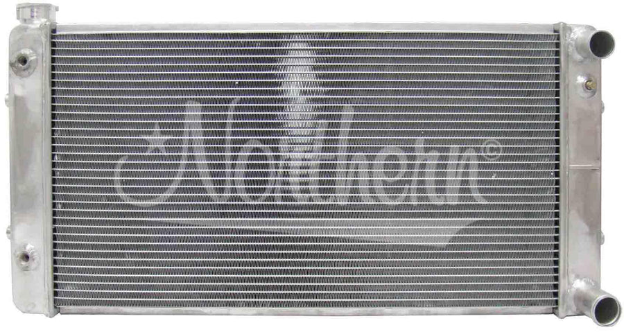 Radiator Northern Radiator, 31 in W x 15 1/4 in H x 3 in D, Passenger Side Inlet, Passenger Side Outlet, Aluminum, Natural, GM LS-Series, GM Fullsize Car 1955-57, Each