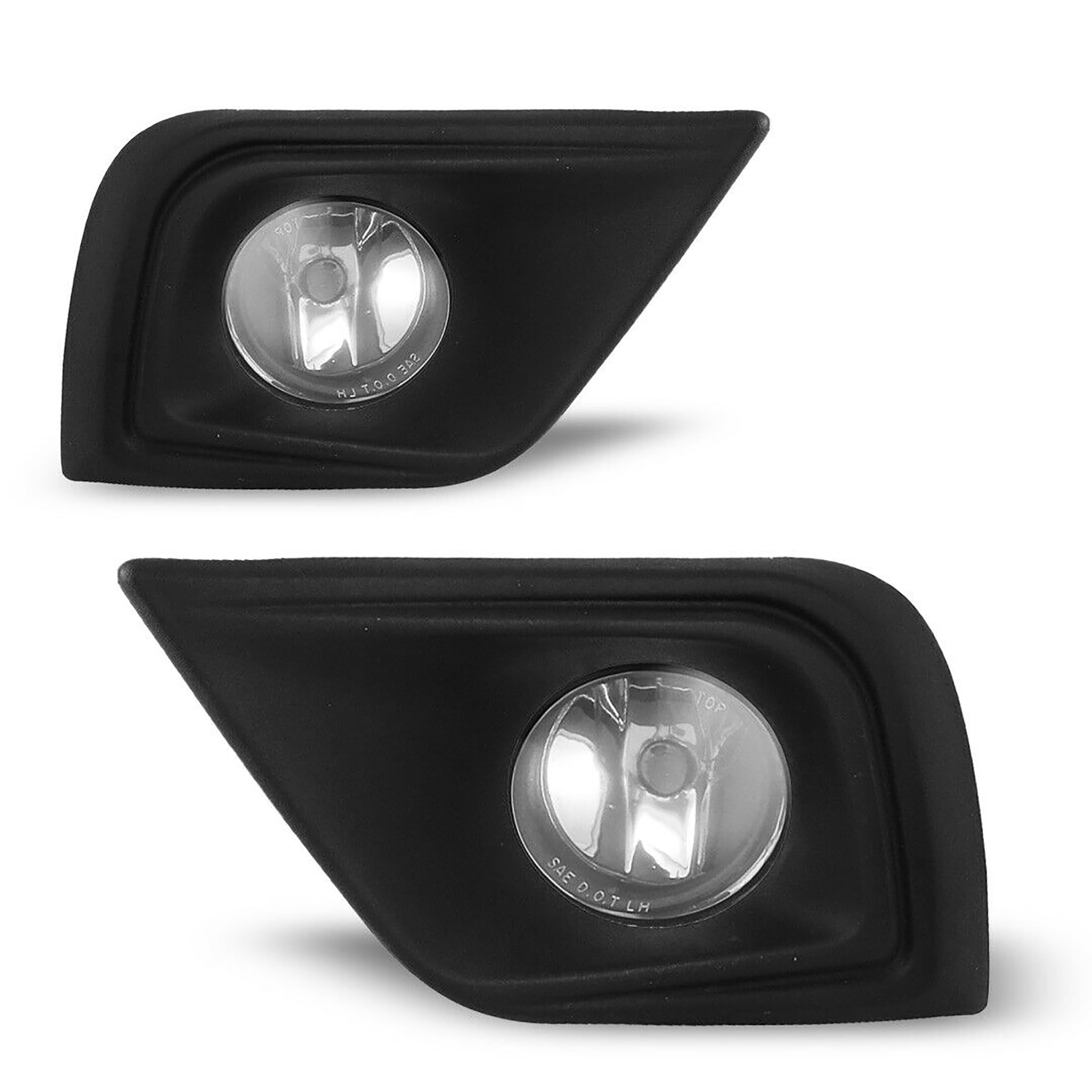 OEM Replica Black Horse Fog Light Clear Compatible with 2015-2016 Nissan Murano-NS374OE