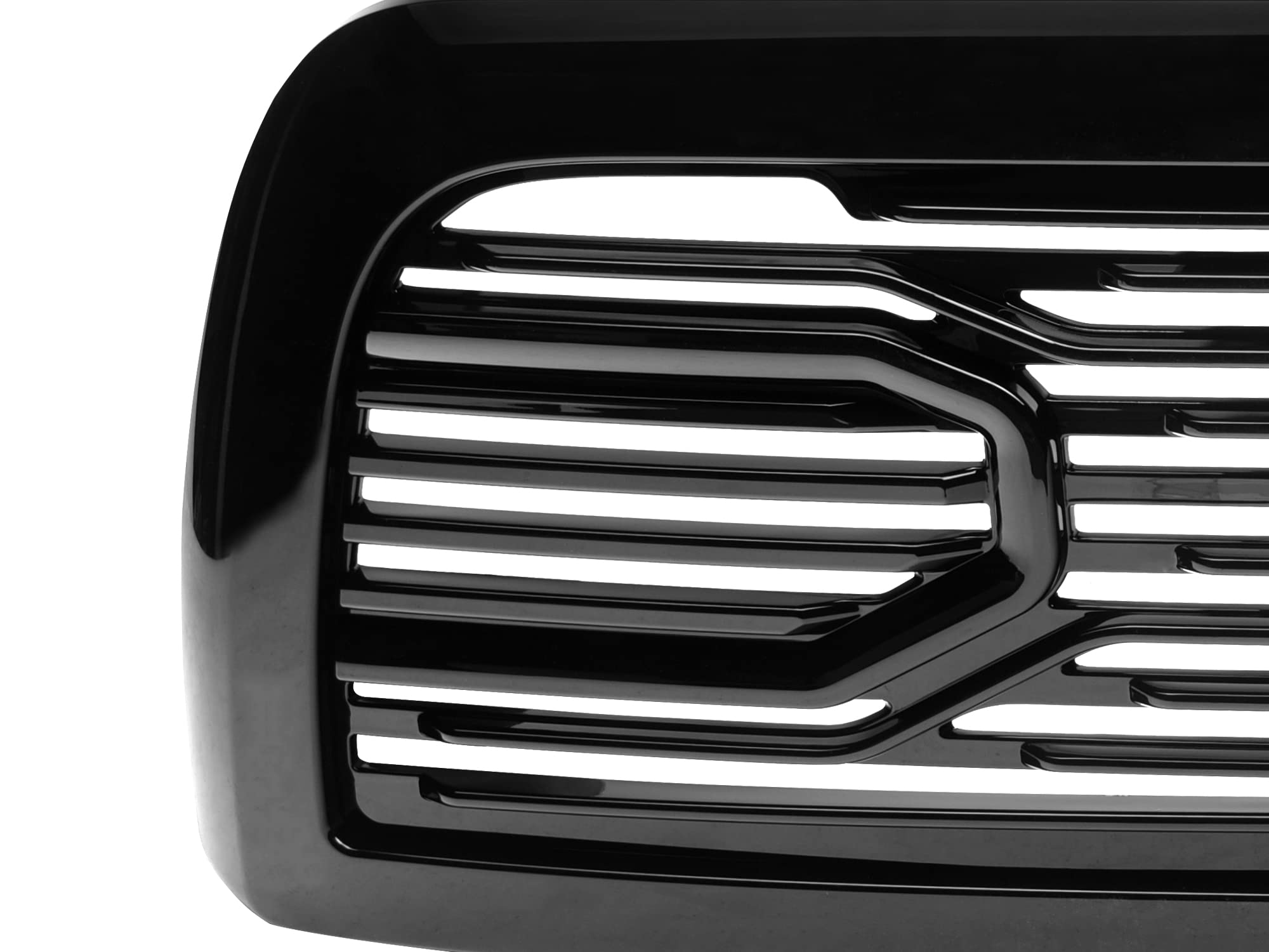 Big Horn Armordillo USA 7178427 Horizontal Front Hood Grille - Gloss Black Fits 2010-2018 Dodge Ram 2500/3500/4500