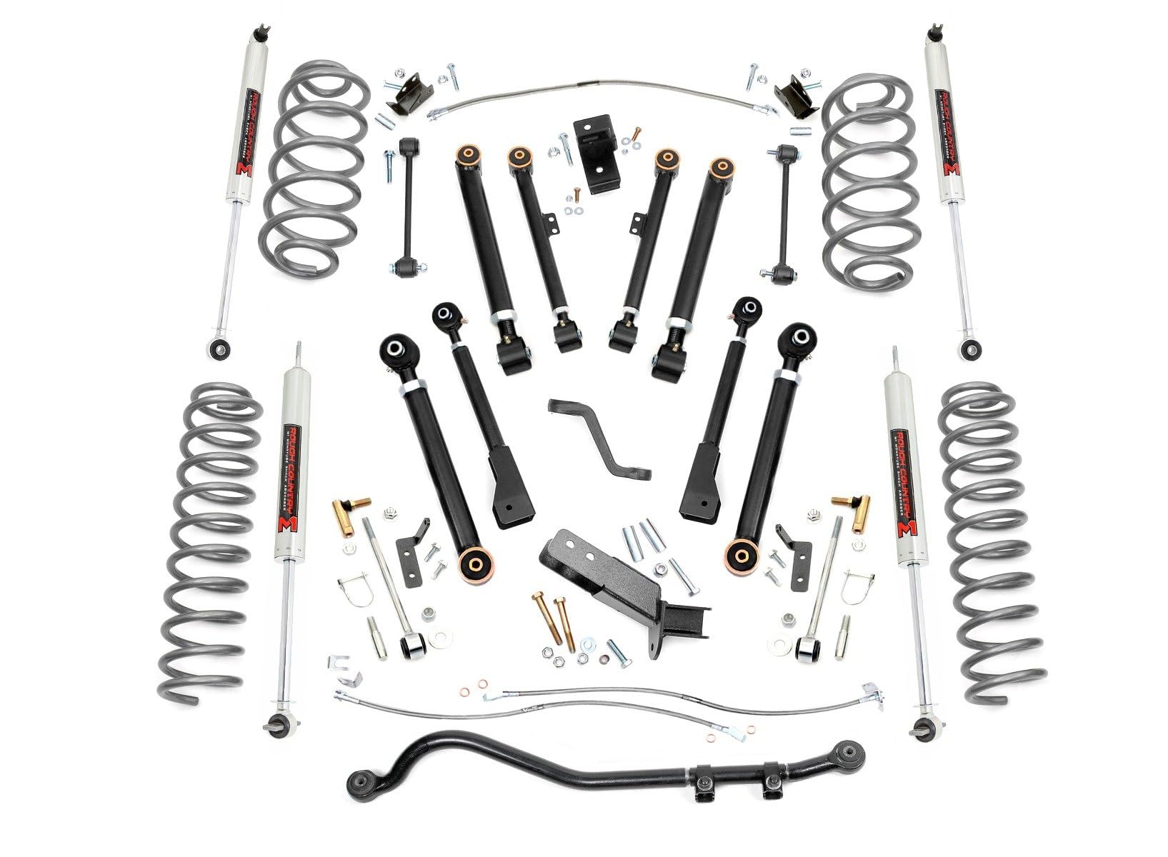 4" Rough Country Suspension Lift Kit for 1997-2006 Jeep Wrangler TJ - 66140