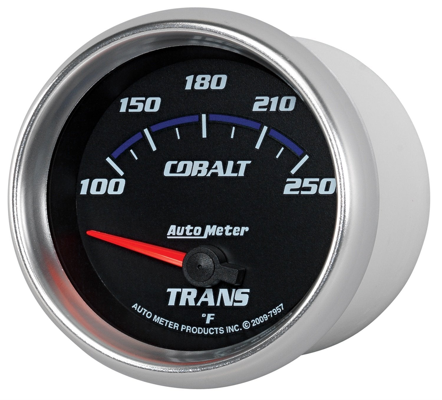 Cobalt Auto Meter 7957 2-5/8" 100-250 F Short Sweep Electric Transmission Temperature Gauge