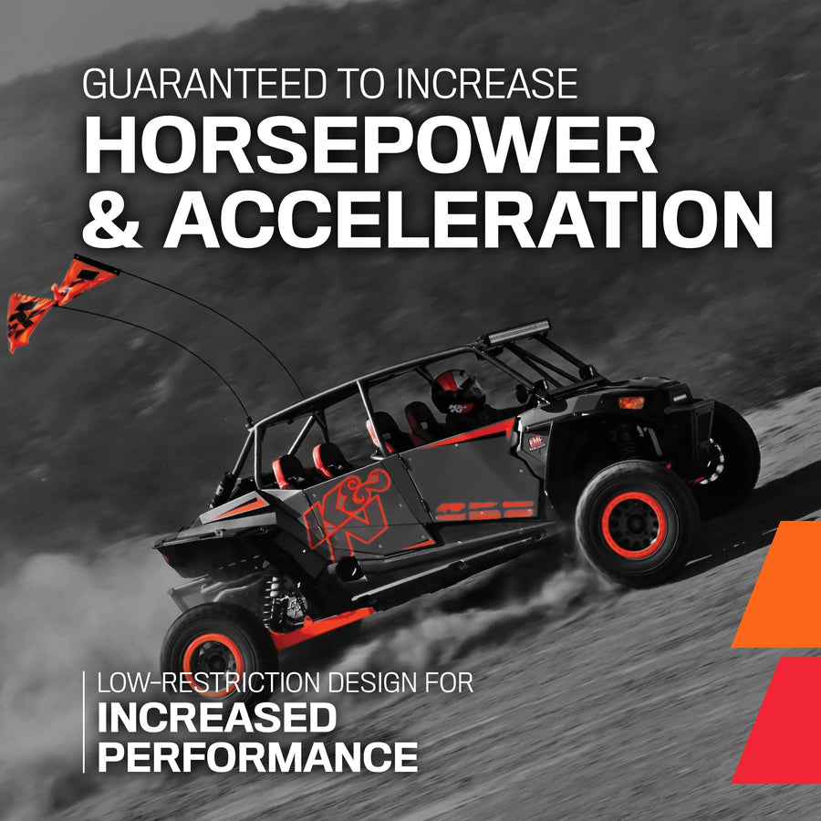 K&N Charge Pipe Kit, Compatible with select 2015-2022 Polaris vehicles, Guaranteed horsepower increase (see product description for complete list), 77-1008KC