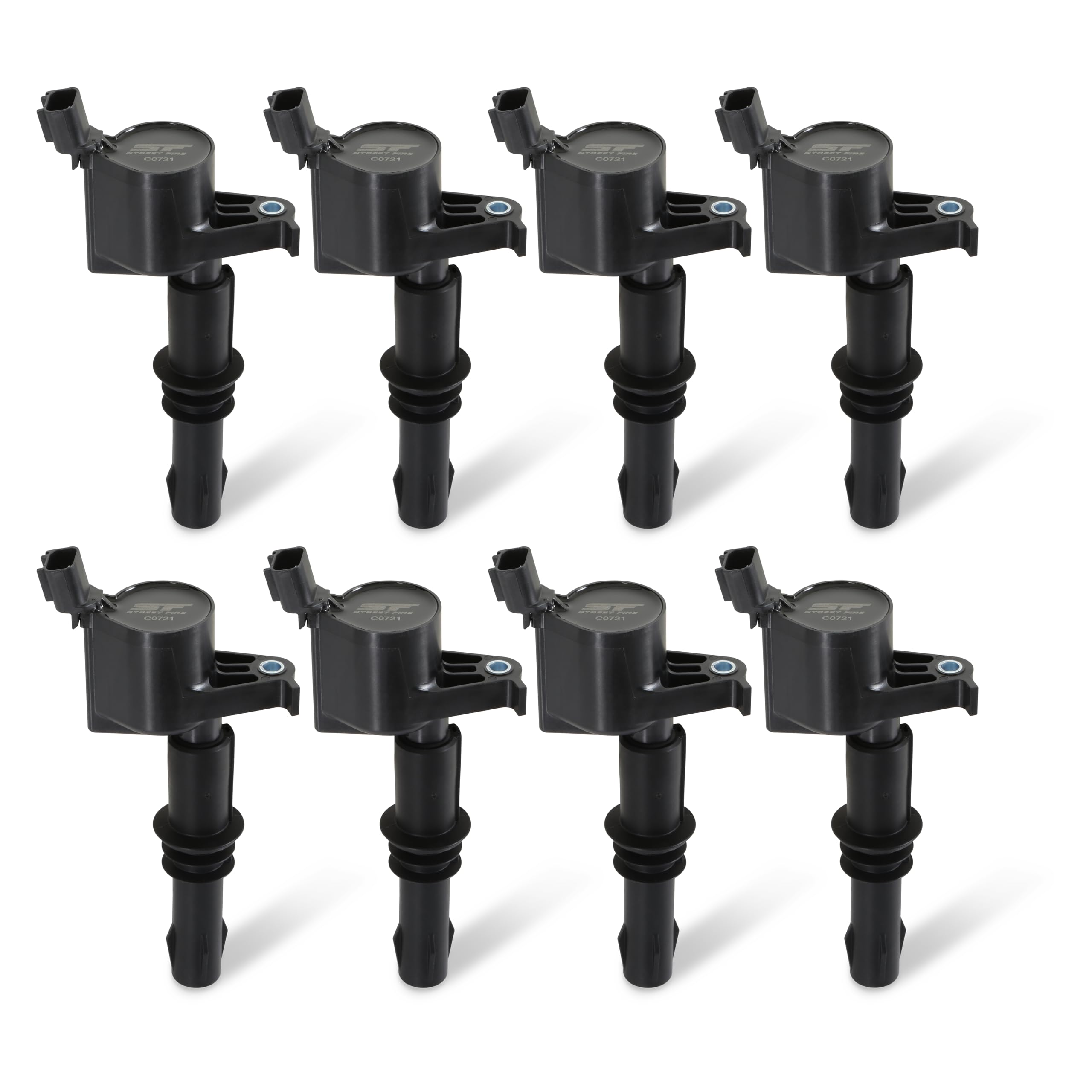 8-Pack MSD Street Fire 55138 Ignition Coils - Black